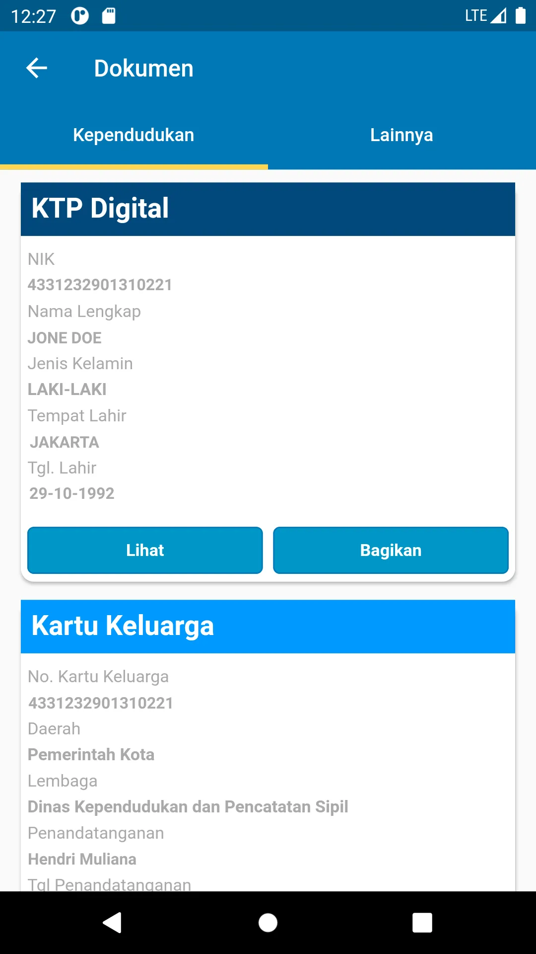 Identitas Kependudukan Digital | Indus Appstore | Screenshot