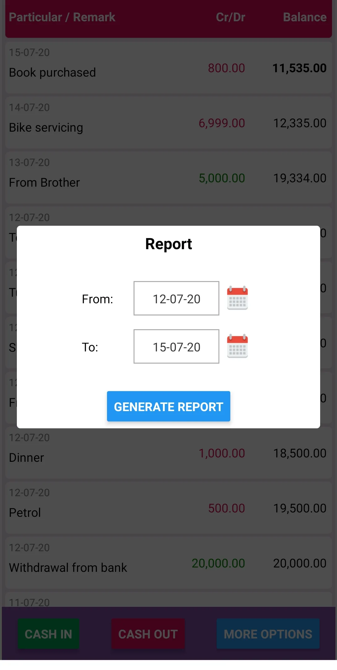 Simple Cash Book | Indus Appstore | Screenshot