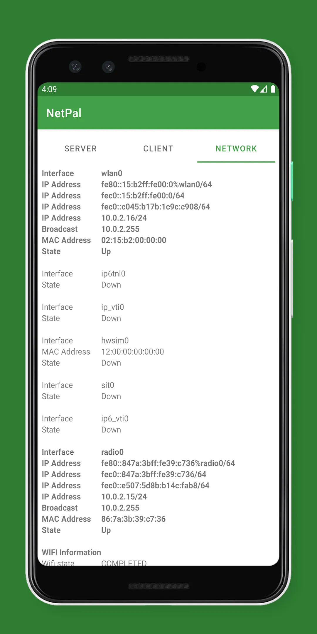 NetPal - netcat for Android | Indus Appstore | Screenshot