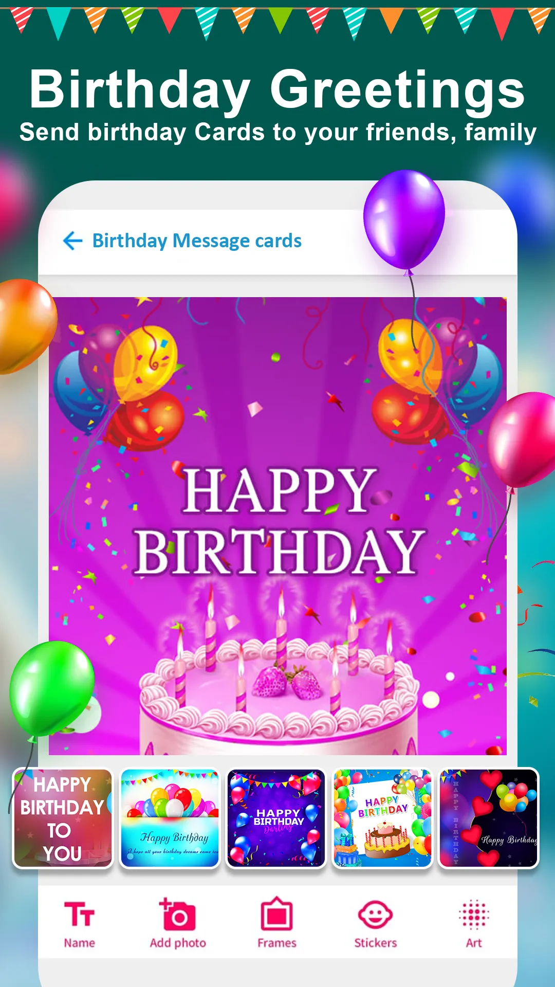 Birthday Photo Frame Maker App | Indus Appstore | Screenshot