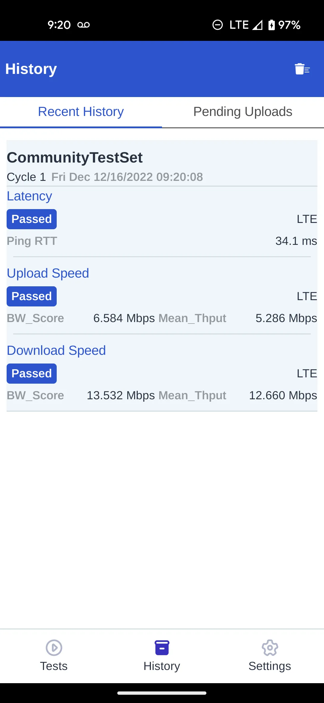 Spirent MTA Lite | Indus Appstore | Screenshot