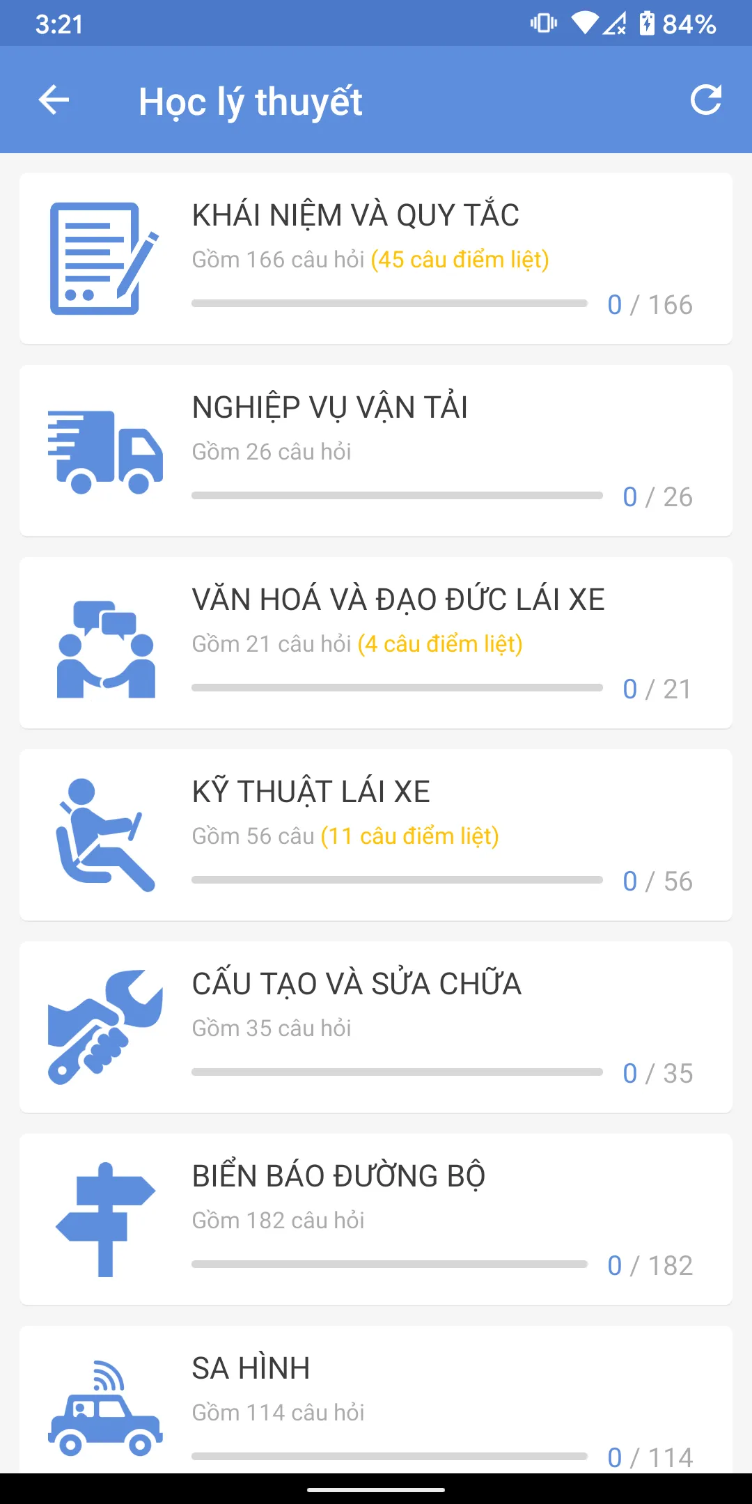 Ôn thi GPLX 600 câu hỏi | Indus Appstore | Screenshot