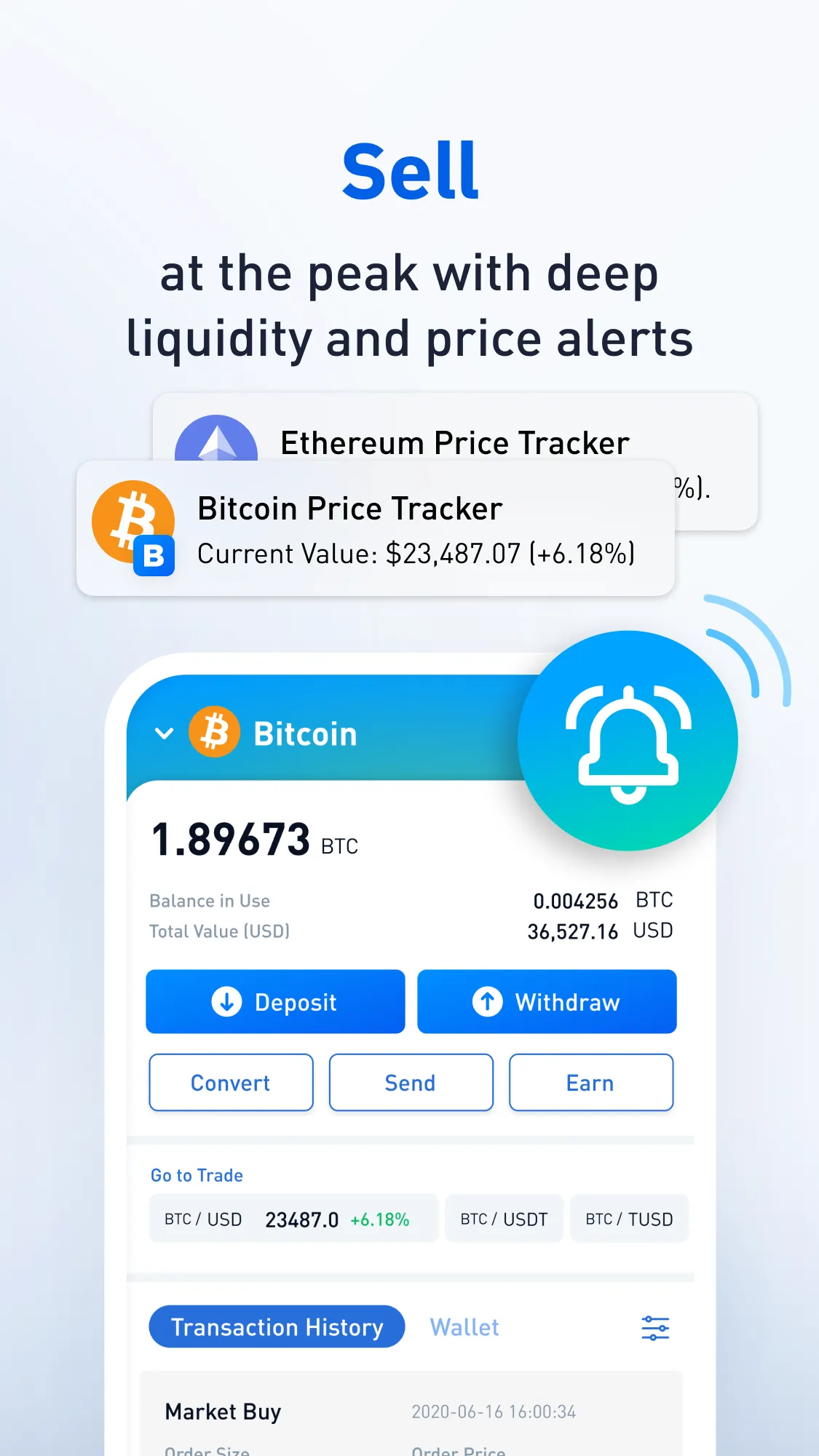 BTSE: Buy & Sell Crypto | Indus Appstore | Screenshot