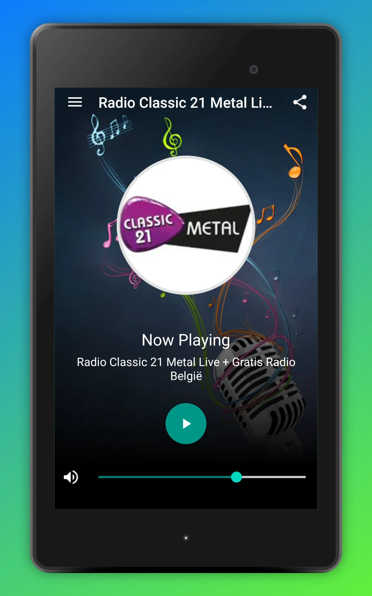 RTBF Classic 21 Radio Metal BE | Indus Appstore | Screenshot