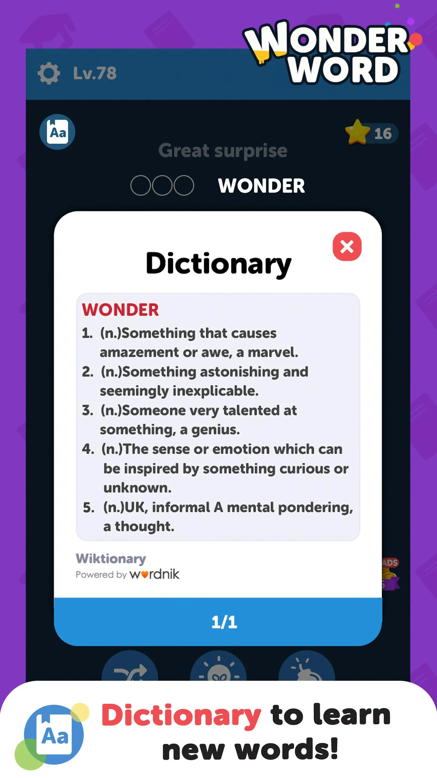 Wonder Word | Indus Appstore | Screenshot