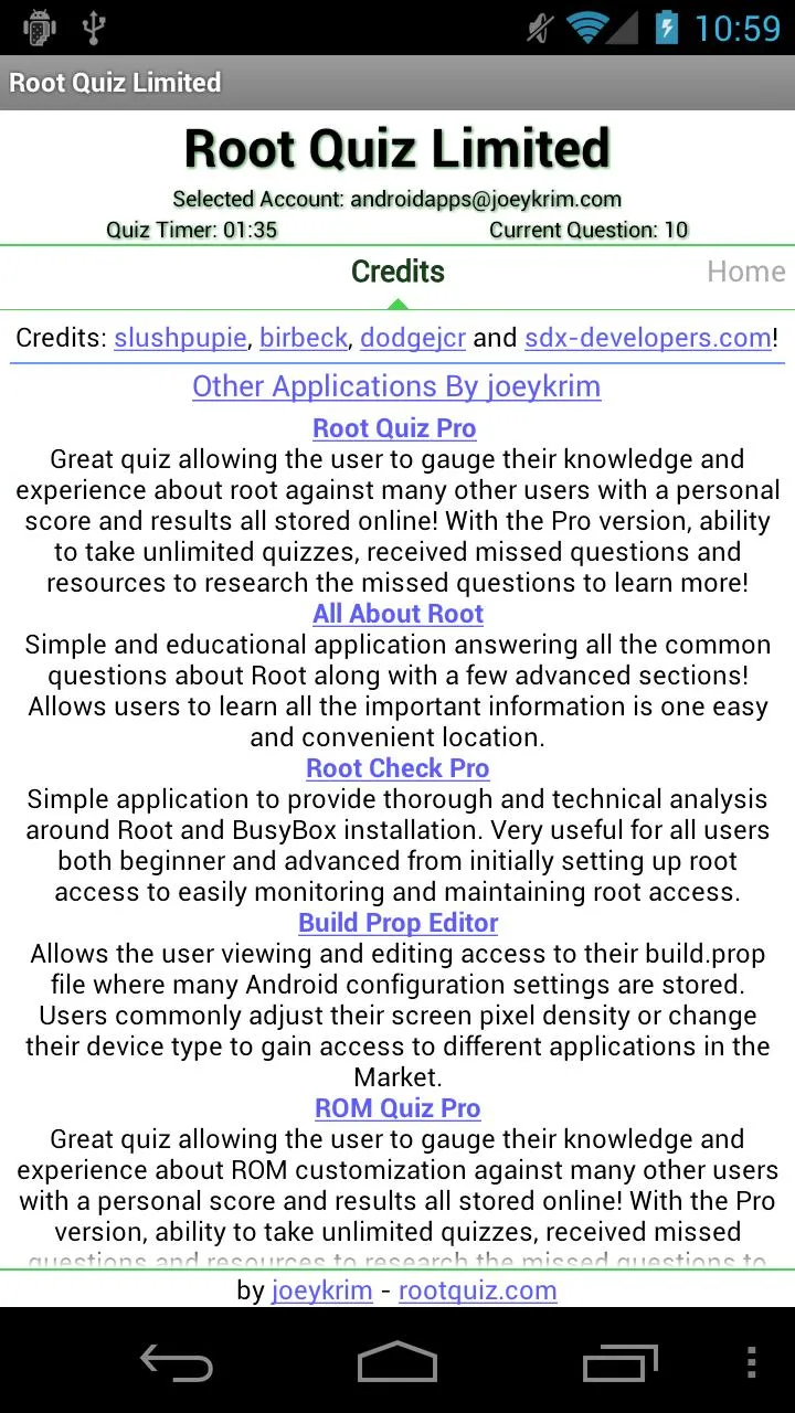 Root Quiz - Limited | Indus Appstore | Screenshot