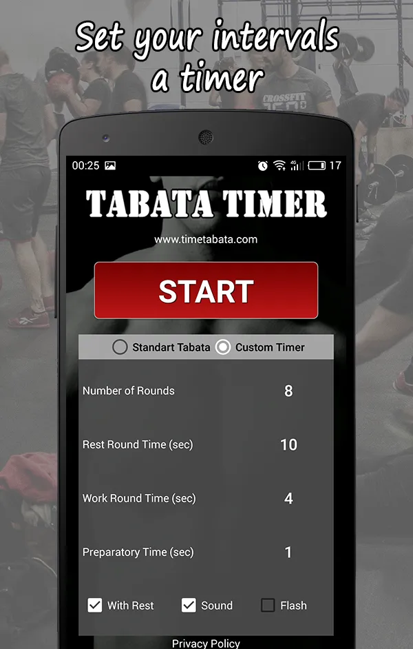 Tabata Timer L with Music | Indus Appstore | Screenshot