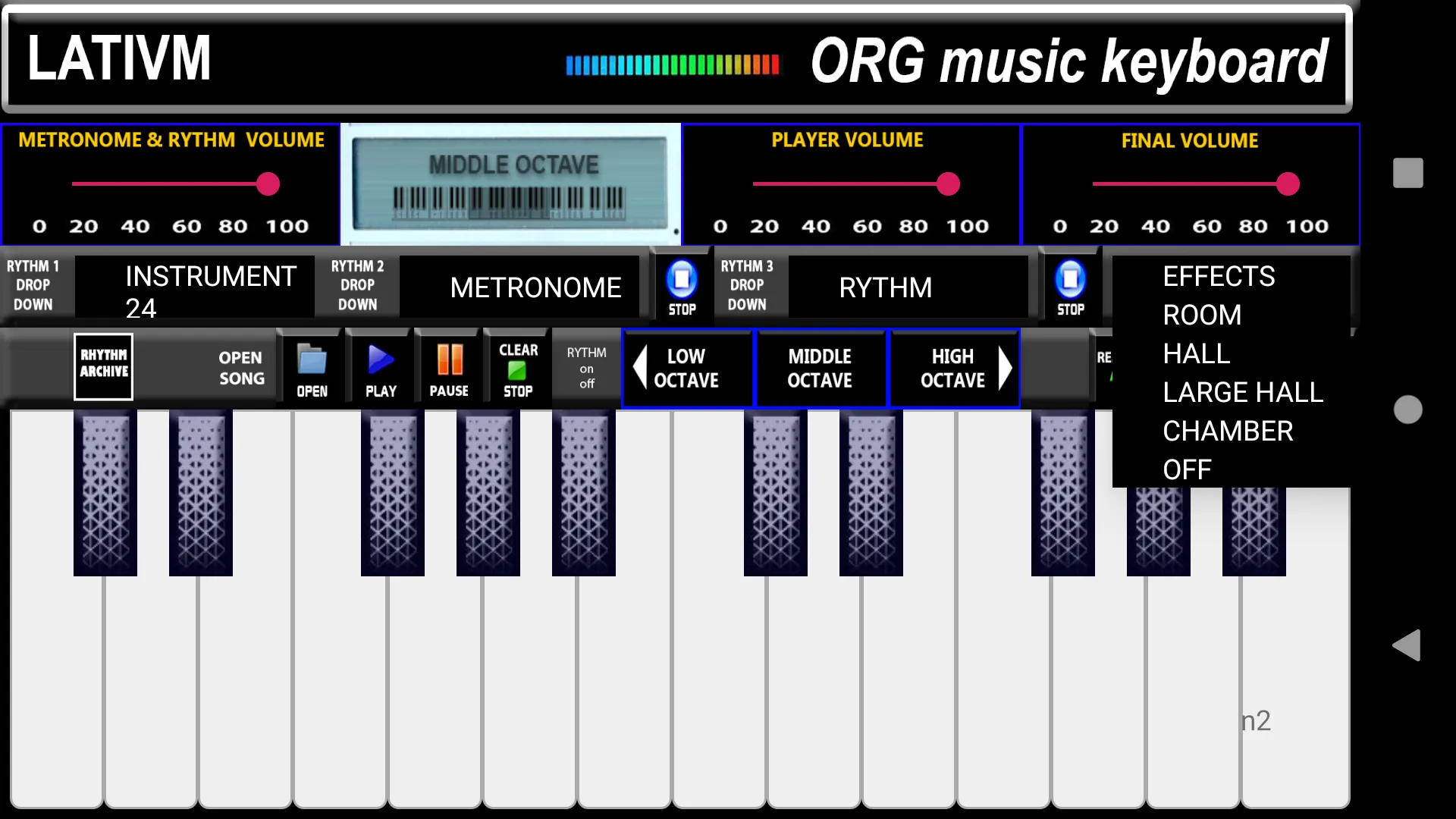 ORG Music Keyboard Simulator | Indus Appstore | Screenshot