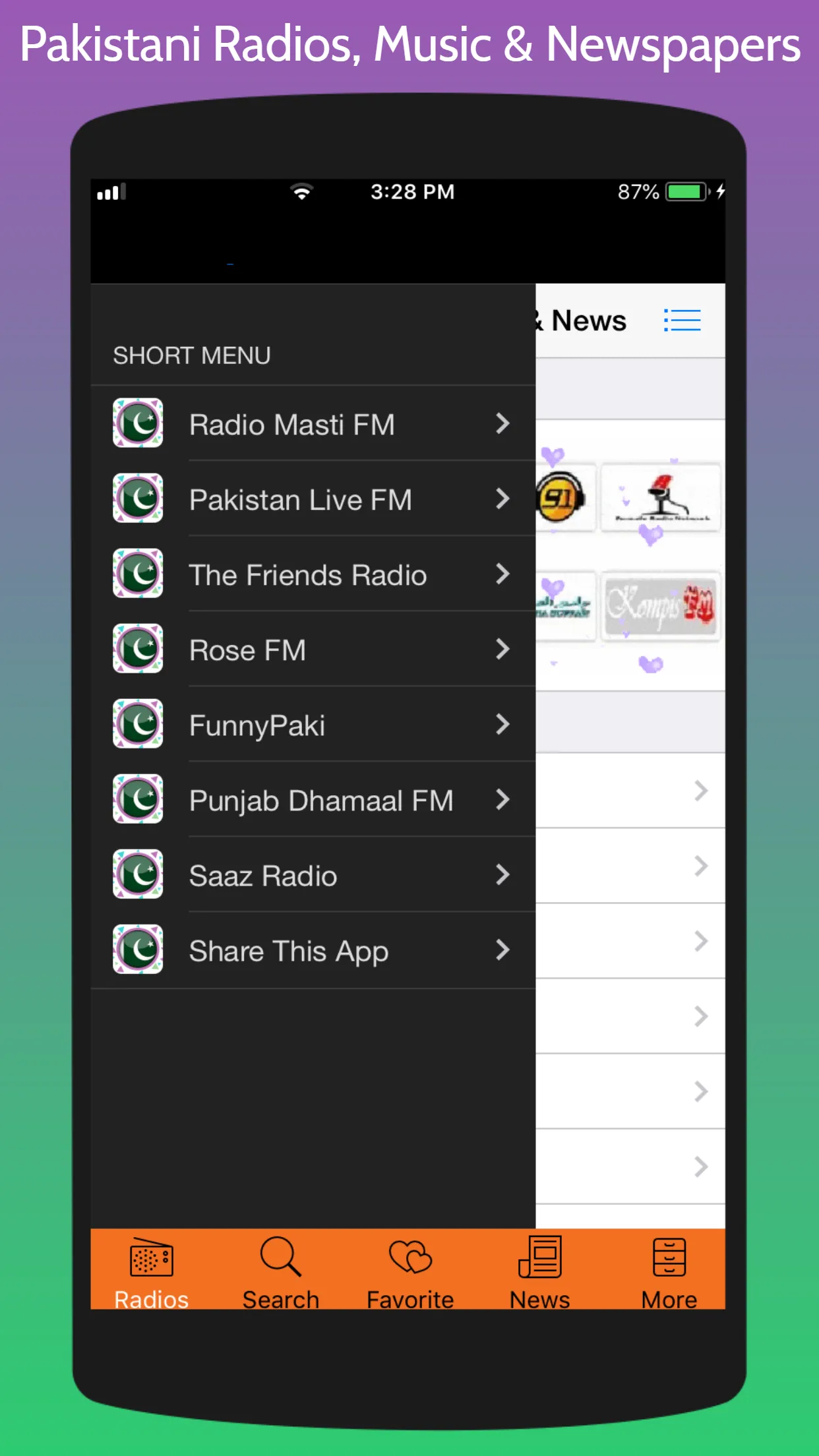 Pakistani Radios News & Music | Indus Appstore | Screenshot