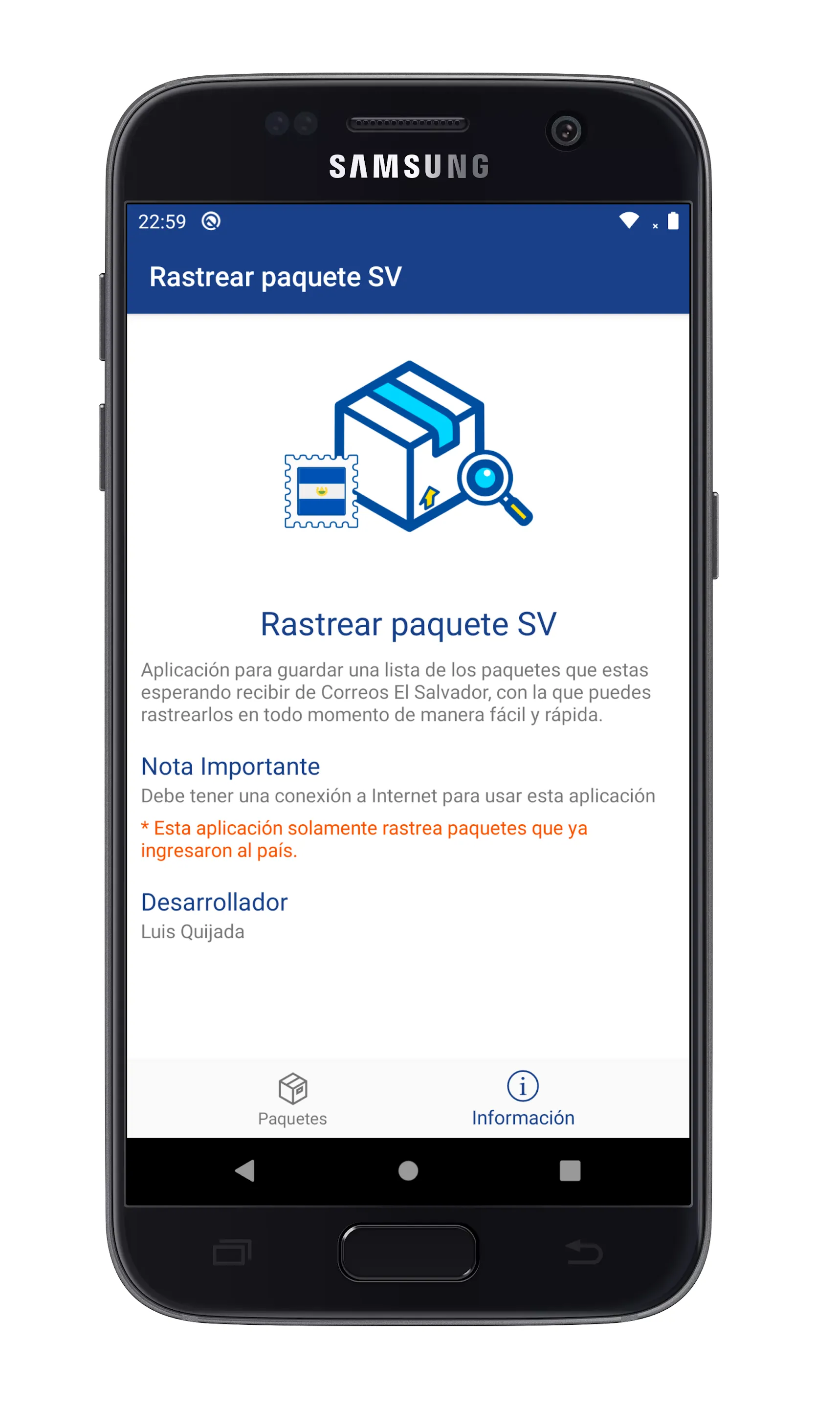 Rastrear Paquete SV | Indus Appstore | Screenshot