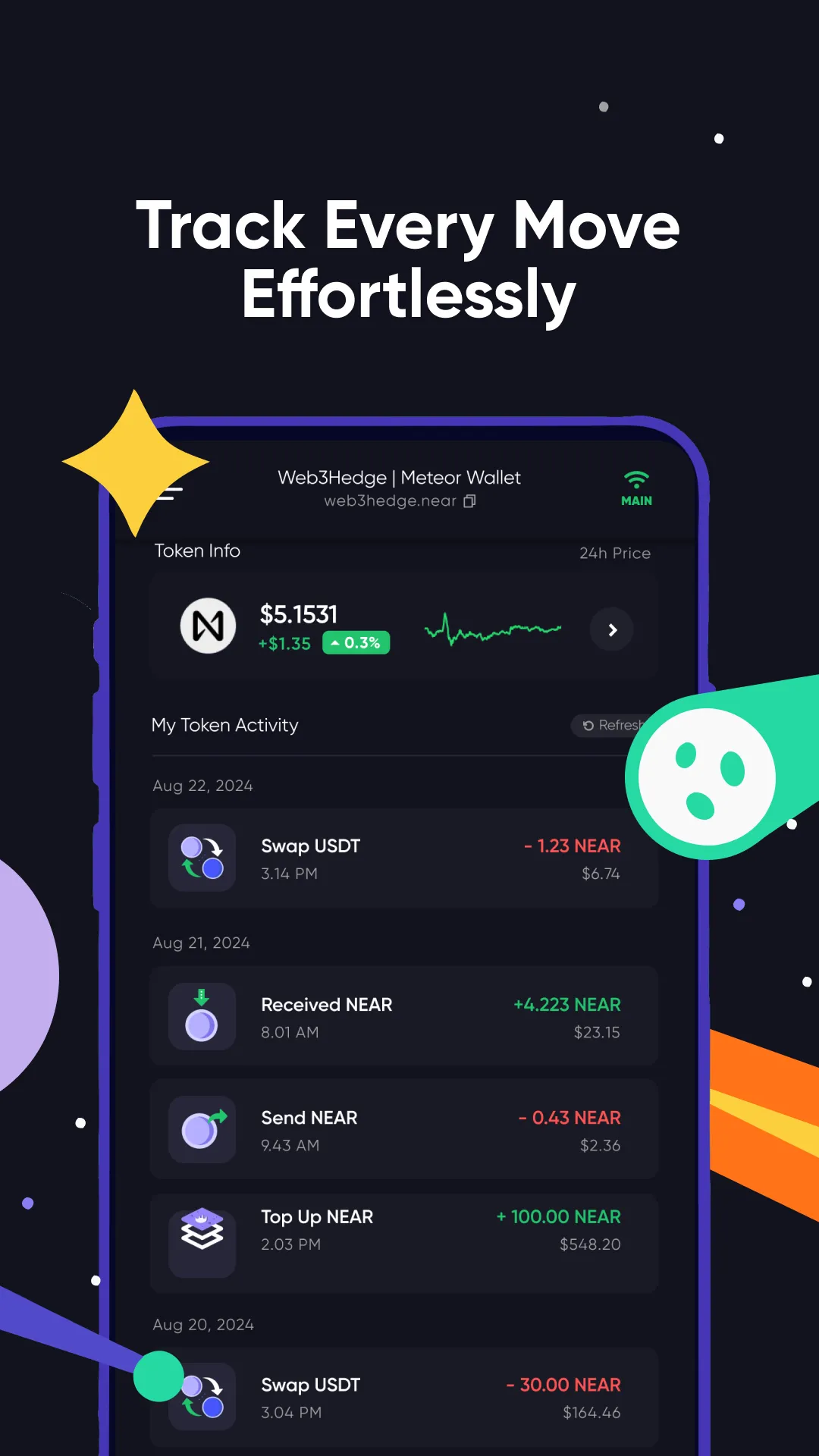 Meteor Wallet | Indus Appstore | Screenshot