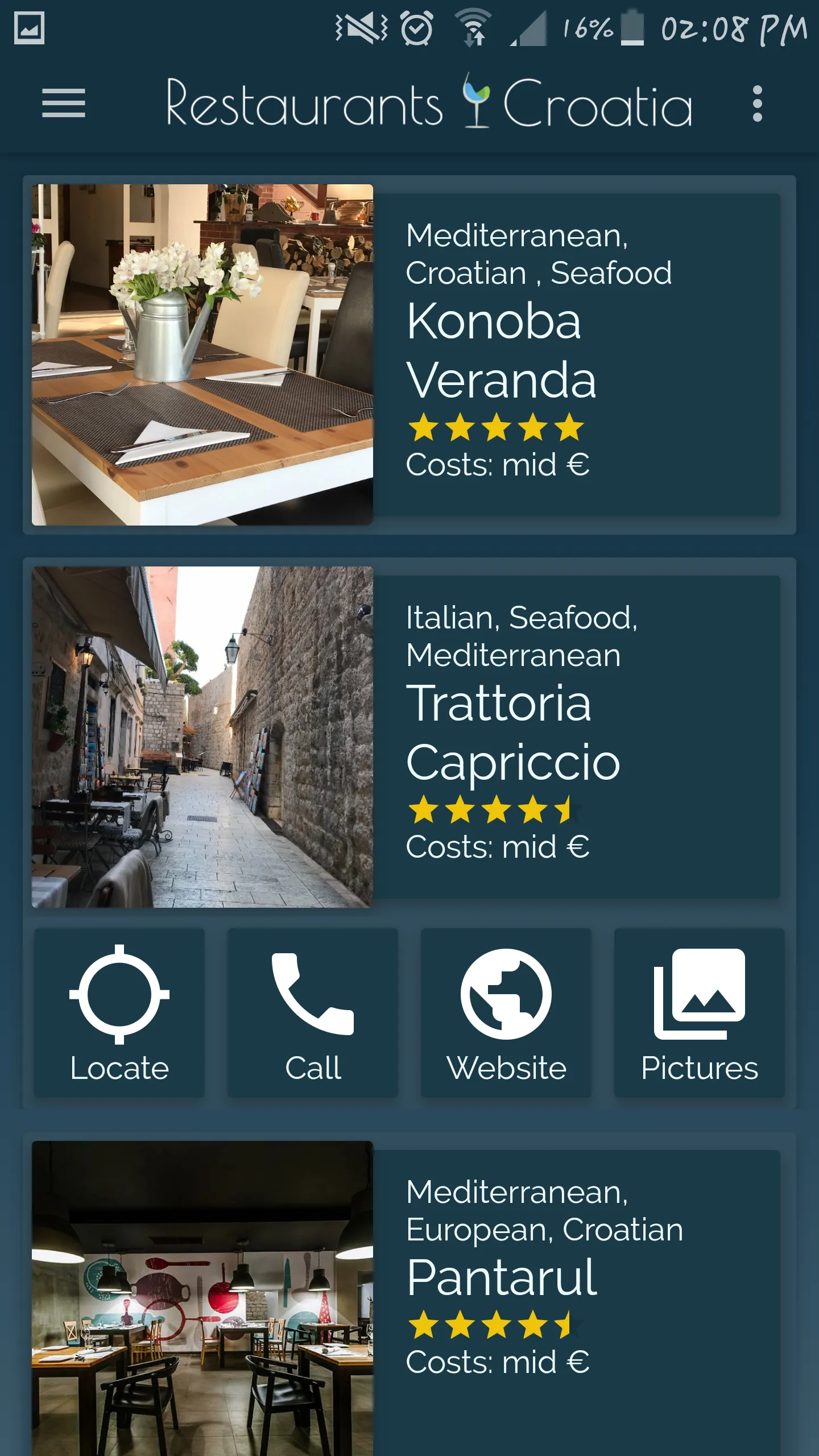 Best Restaurants in Croatia | Indus Appstore | Screenshot