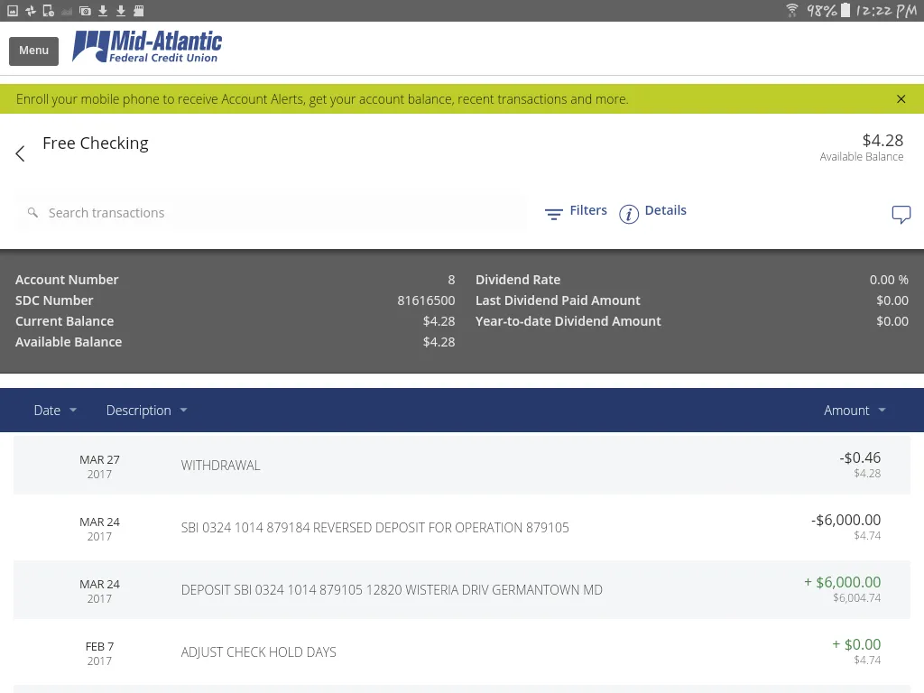 Mid-Atlantic FCU | Indus Appstore | Screenshot