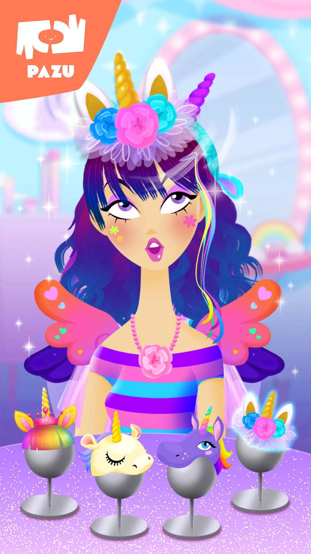 Girls Hair Salon Unicorn | Indus Appstore | Screenshot