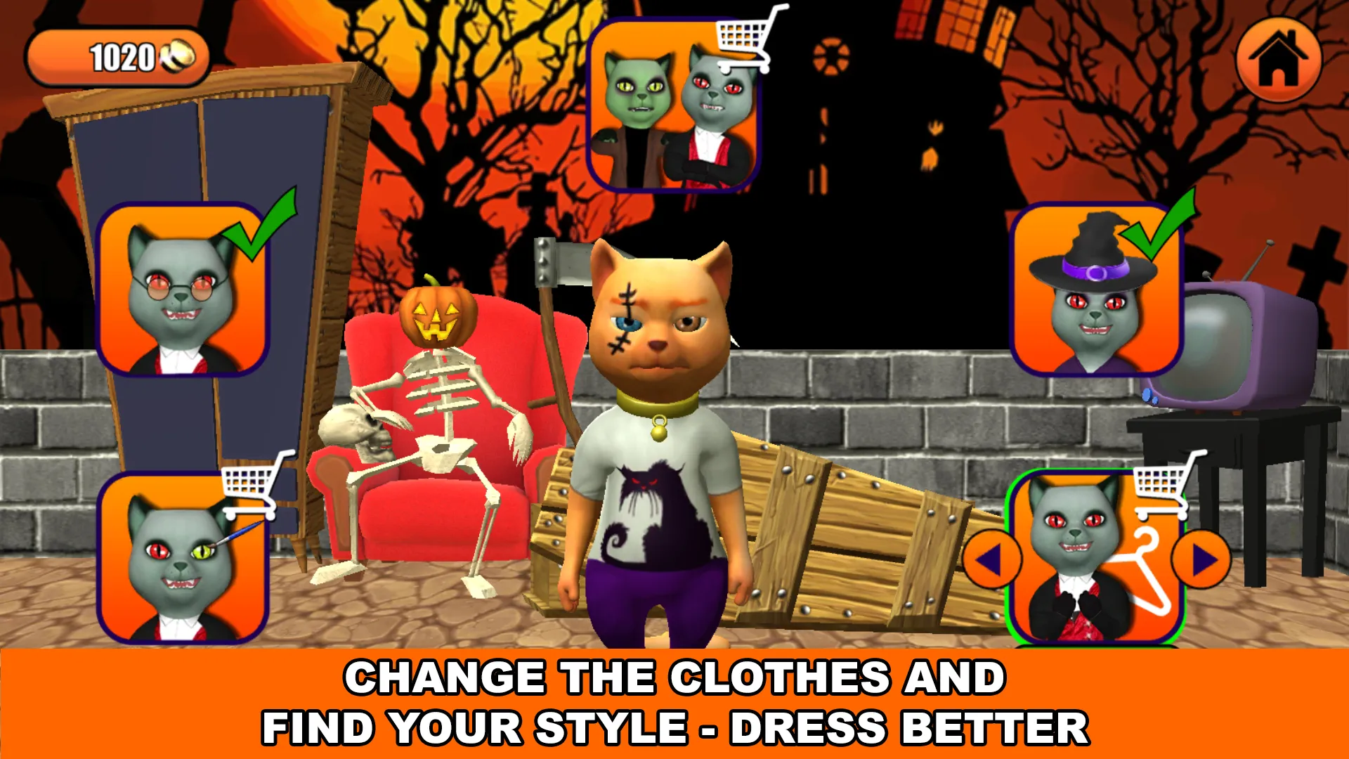 Talking Cat Leo Halloween Fun | Indus Appstore | Screenshot