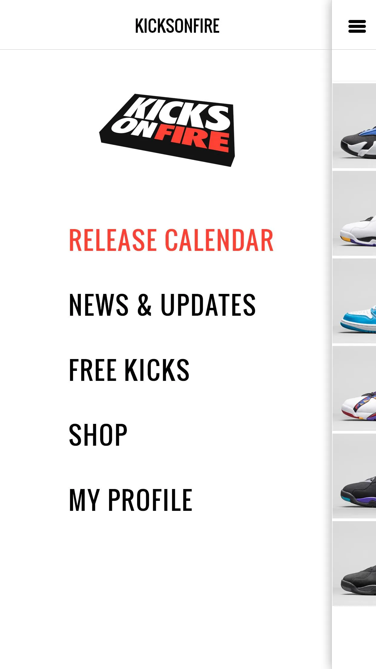 KicksOnFire: Shop, Release Cal | Indus Appstore | Screenshot