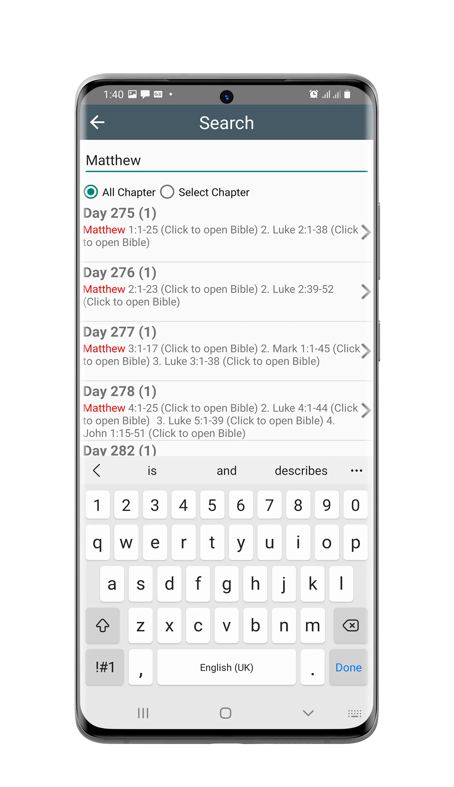 Chronological Bible Reading | Indus Appstore | Screenshot