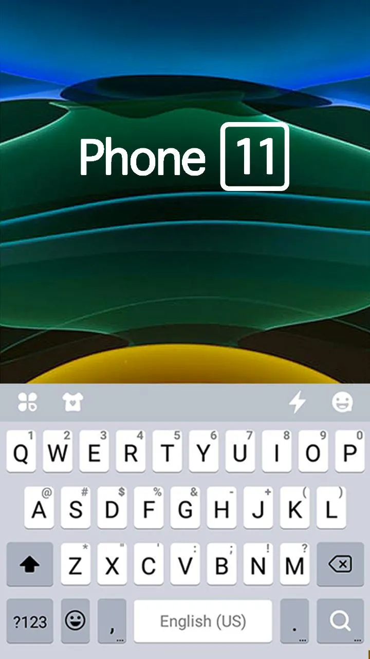 Green Phone 11 Keyboard Theme | Indus Appstore | Screenshot