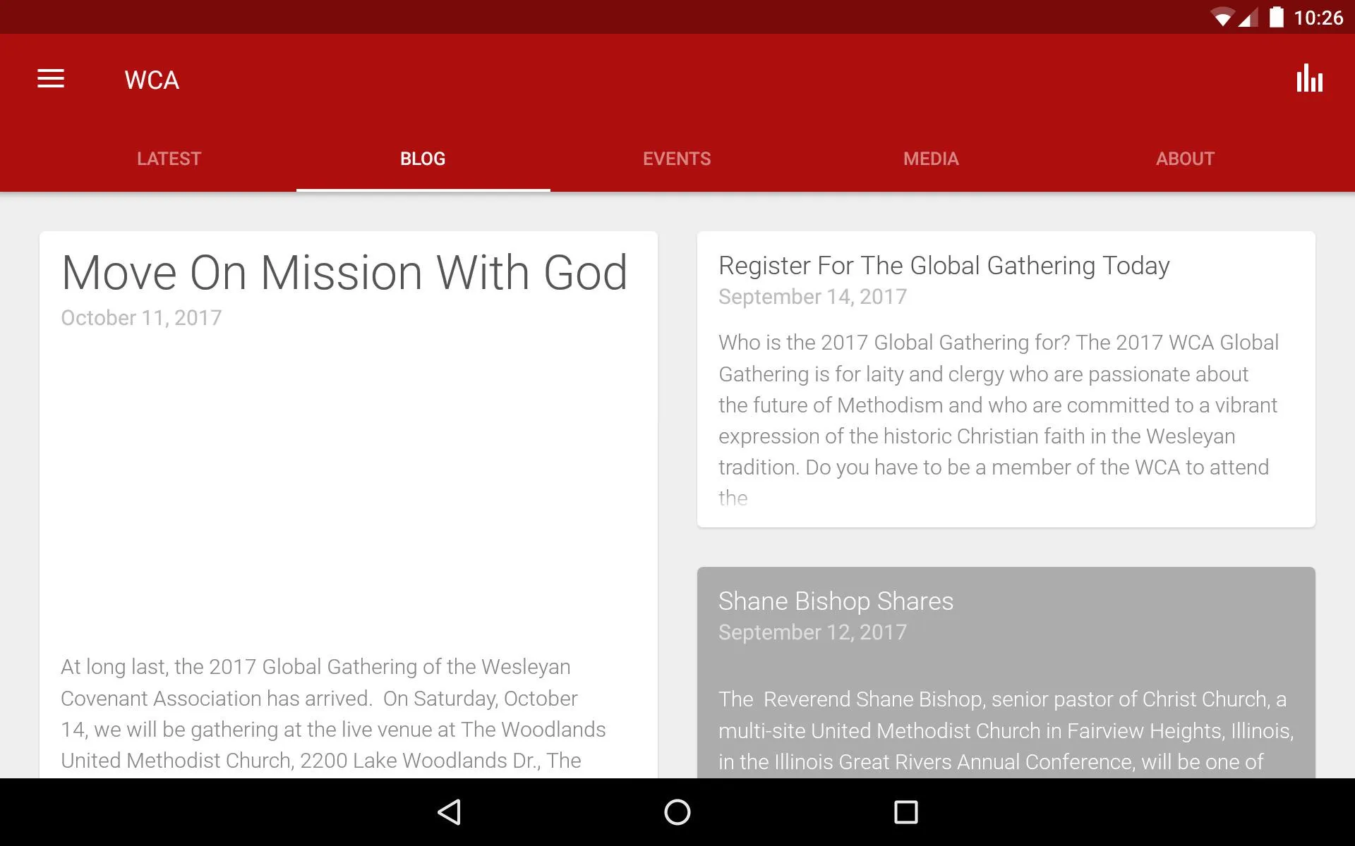 Wesleyan Covenant | Indus Appstore | Screenshot