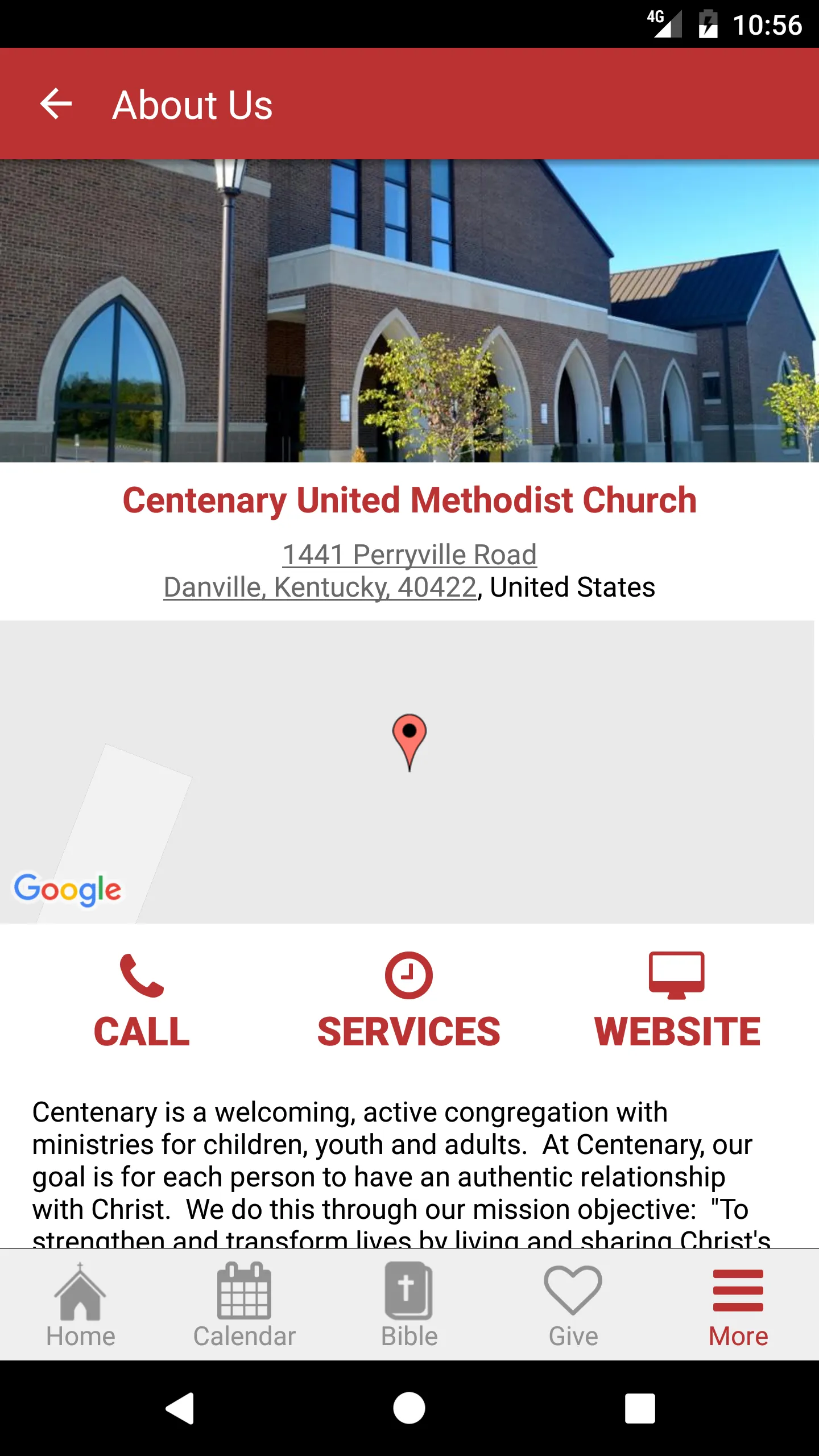 Danville Centenary UMC | Indus Appstore | Screenshot