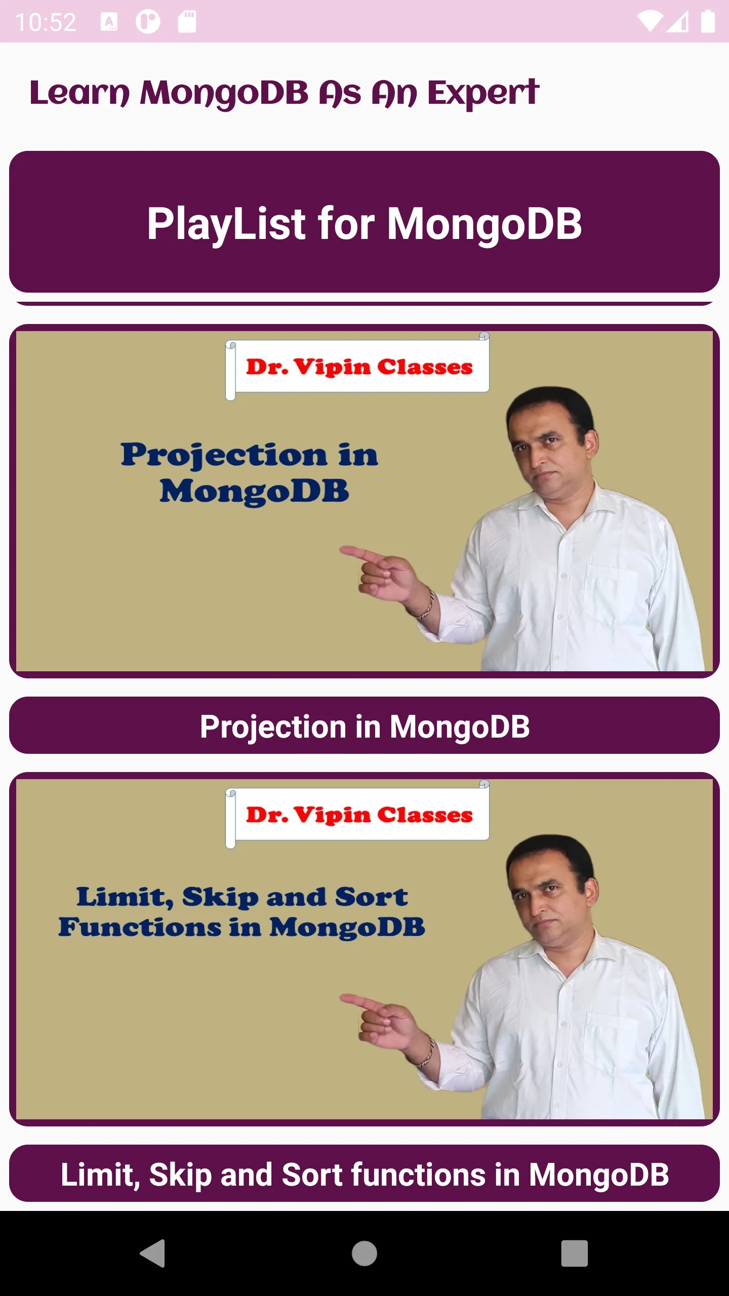 Learn MongoDB As An Expert | Indus Appstore | Screenshot