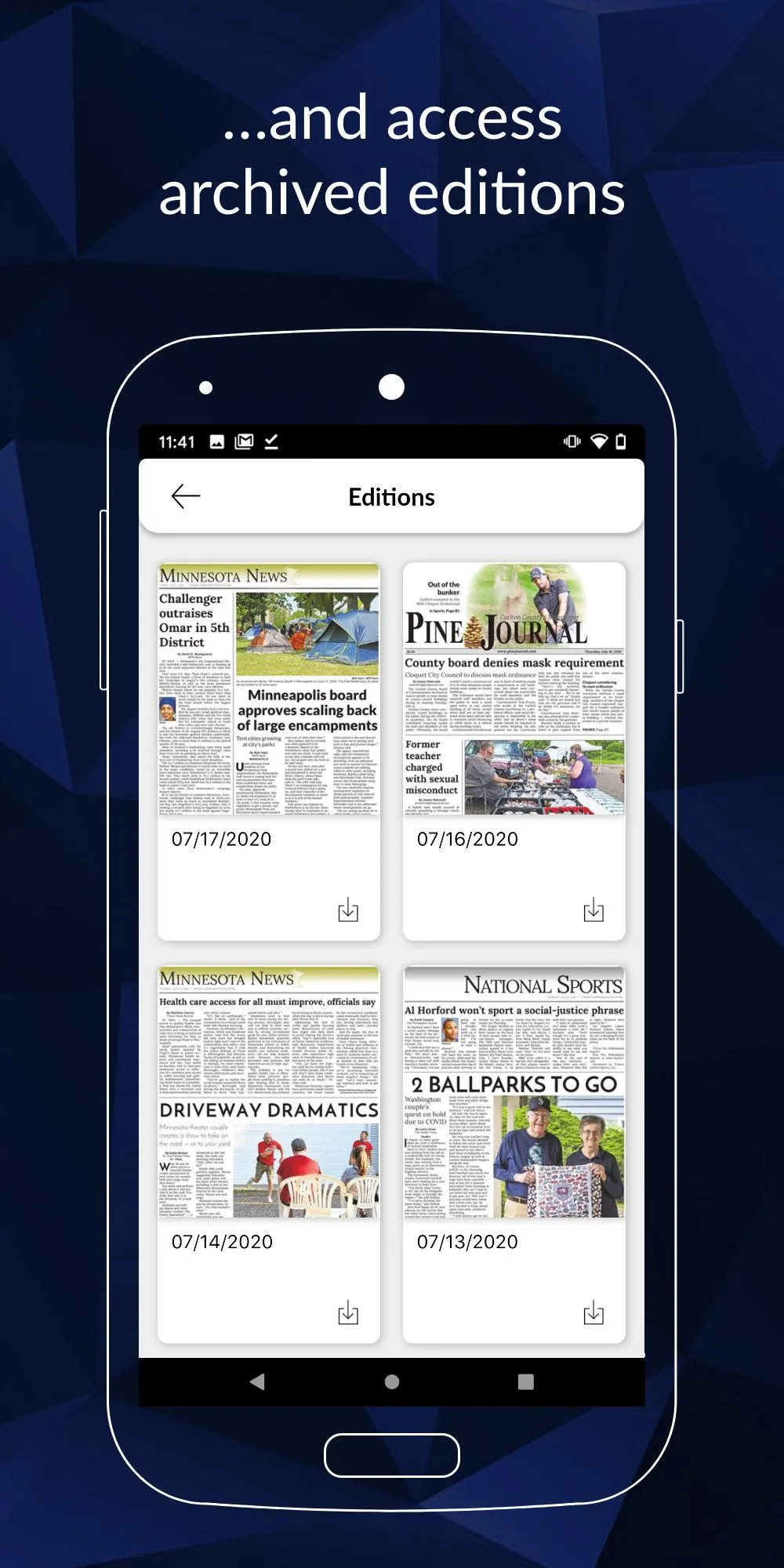 Cloquet Pine Journal E-paper | Indus Appstore | Screenshot