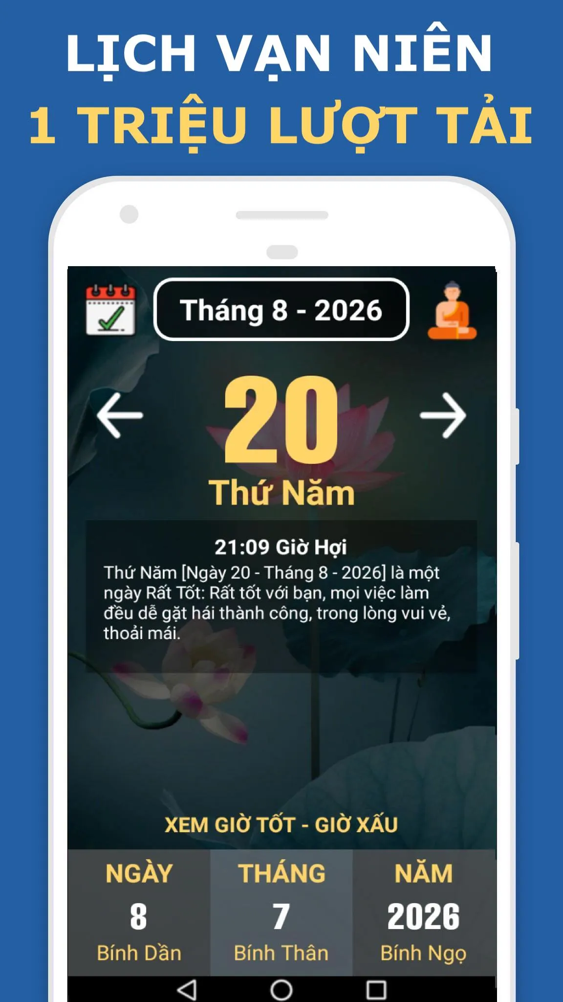 Lịch vạn niên Xem ngày tốt xấu | Indus Appstore | Screenshot