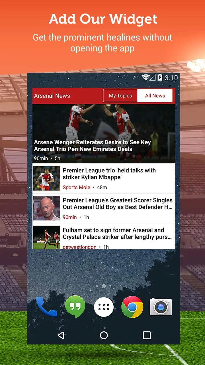 Gunners News | Indus Appstore | Screenshot