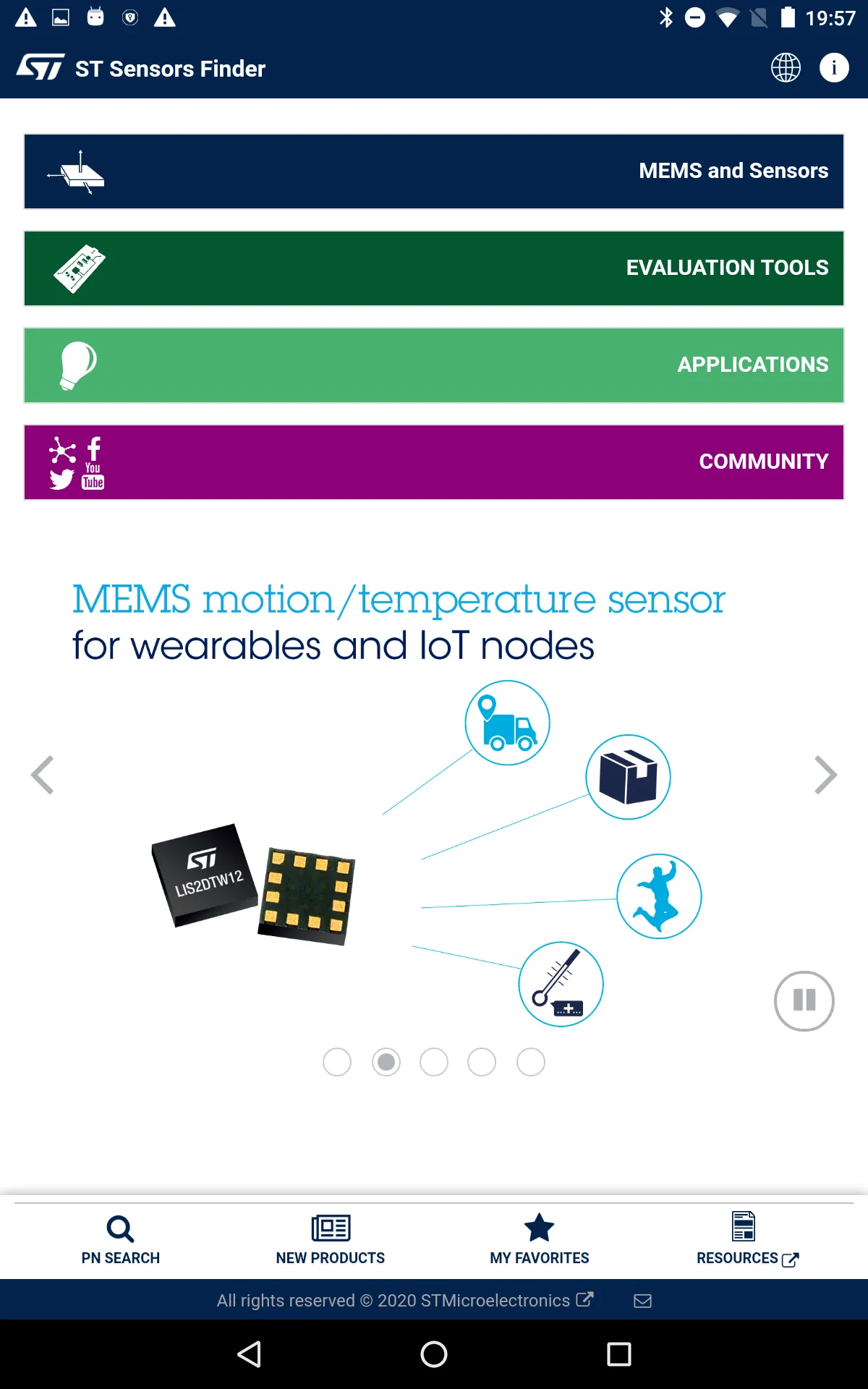 ST Sensors Finder | Indus Appstore | Screenshot