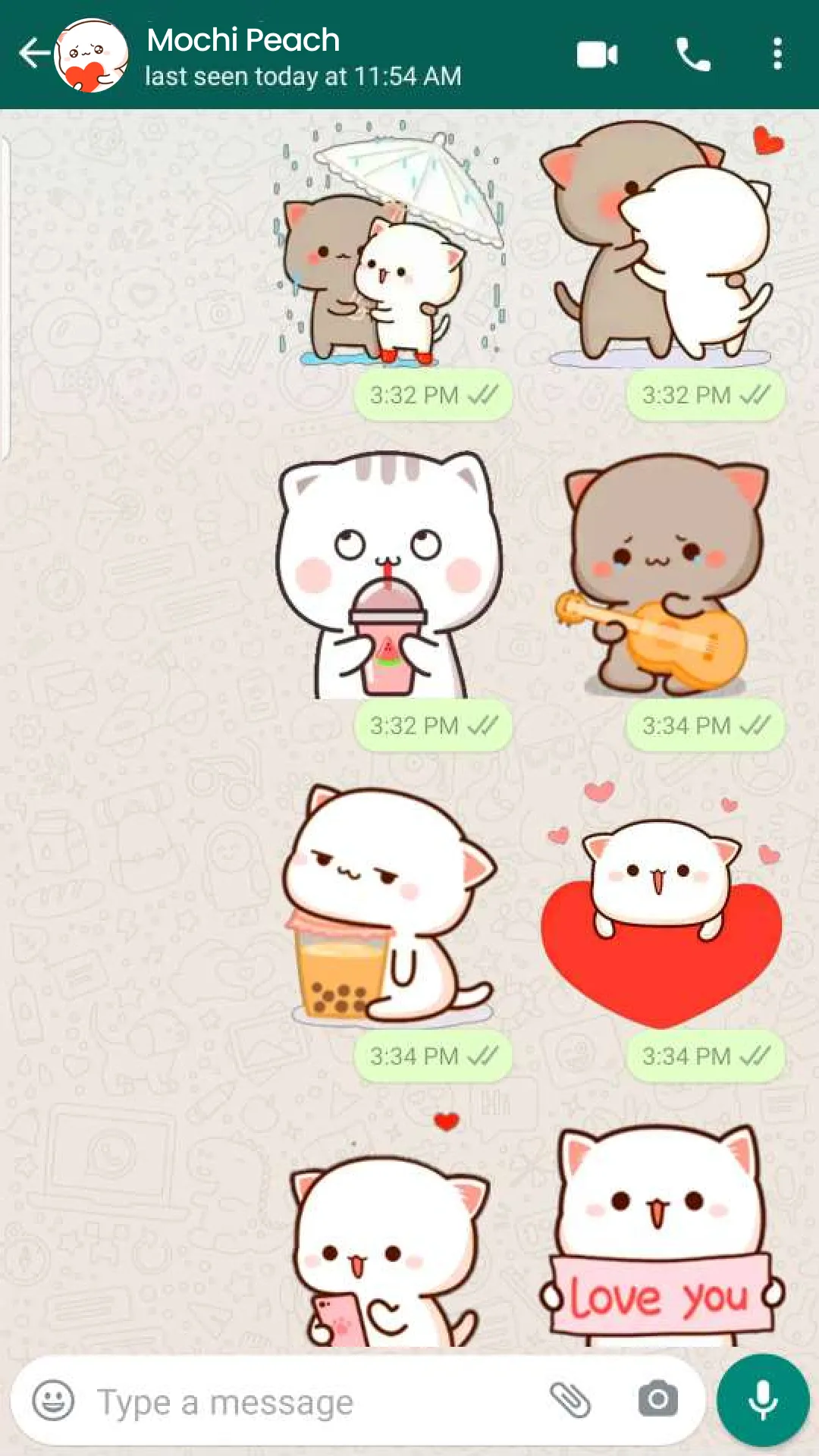 Mochi Cat Stickers - WASticker | Indus Appstore | Screenshot