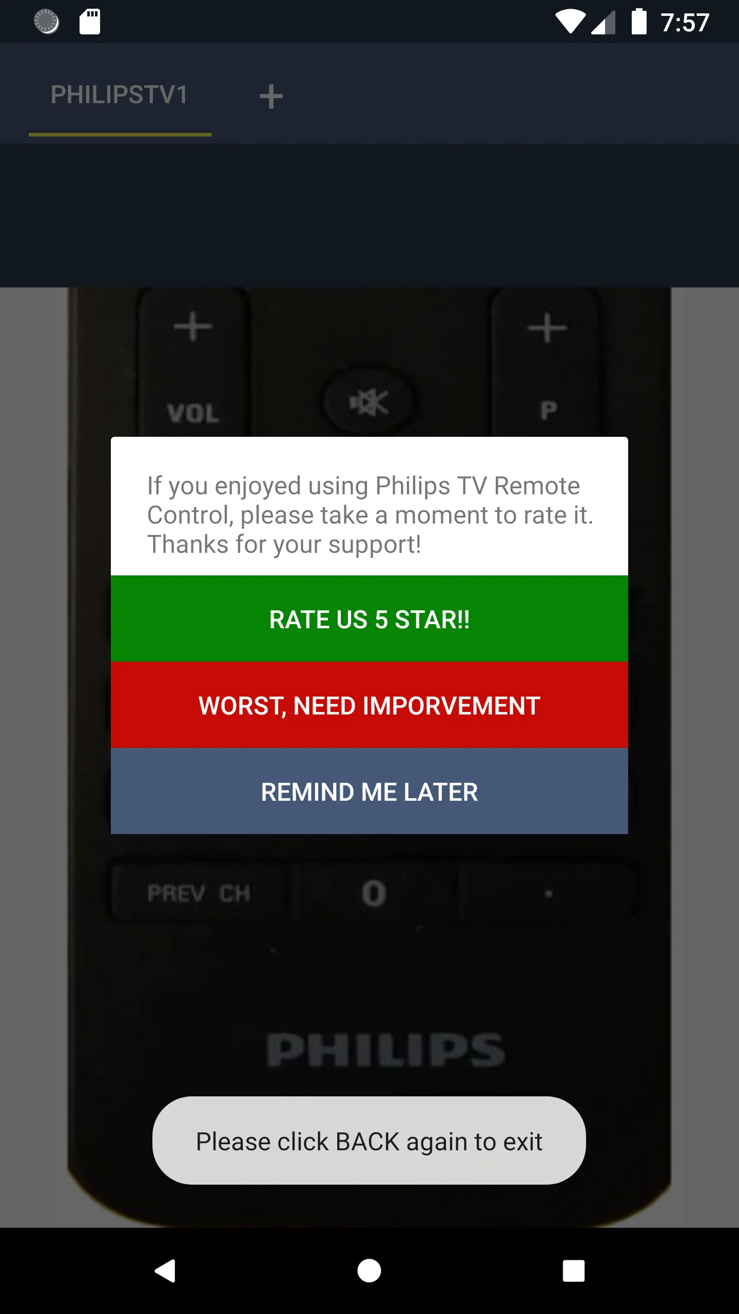 Philips TV Remote | Indus Appstore | Screenshot