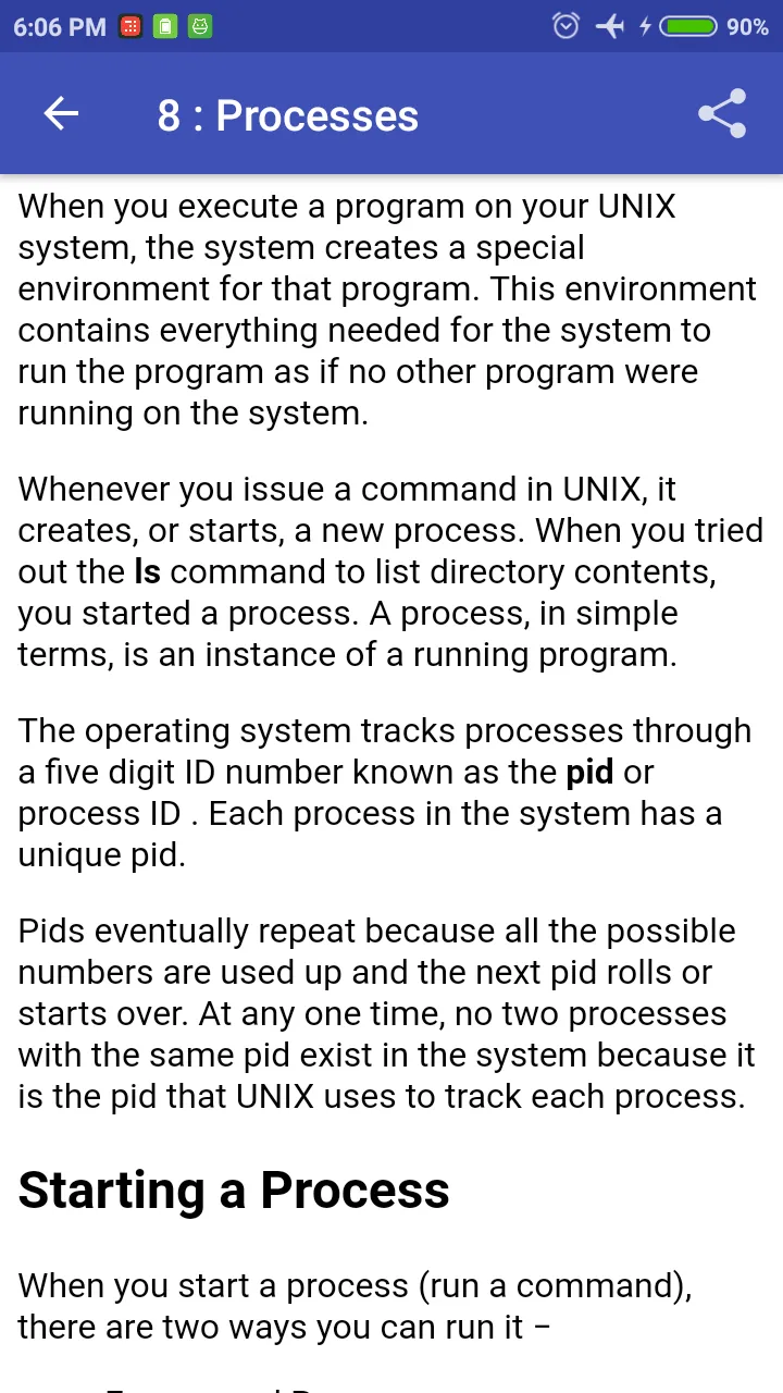 Learn Unix & Shell Programming | Indus Appstore | Screenshot