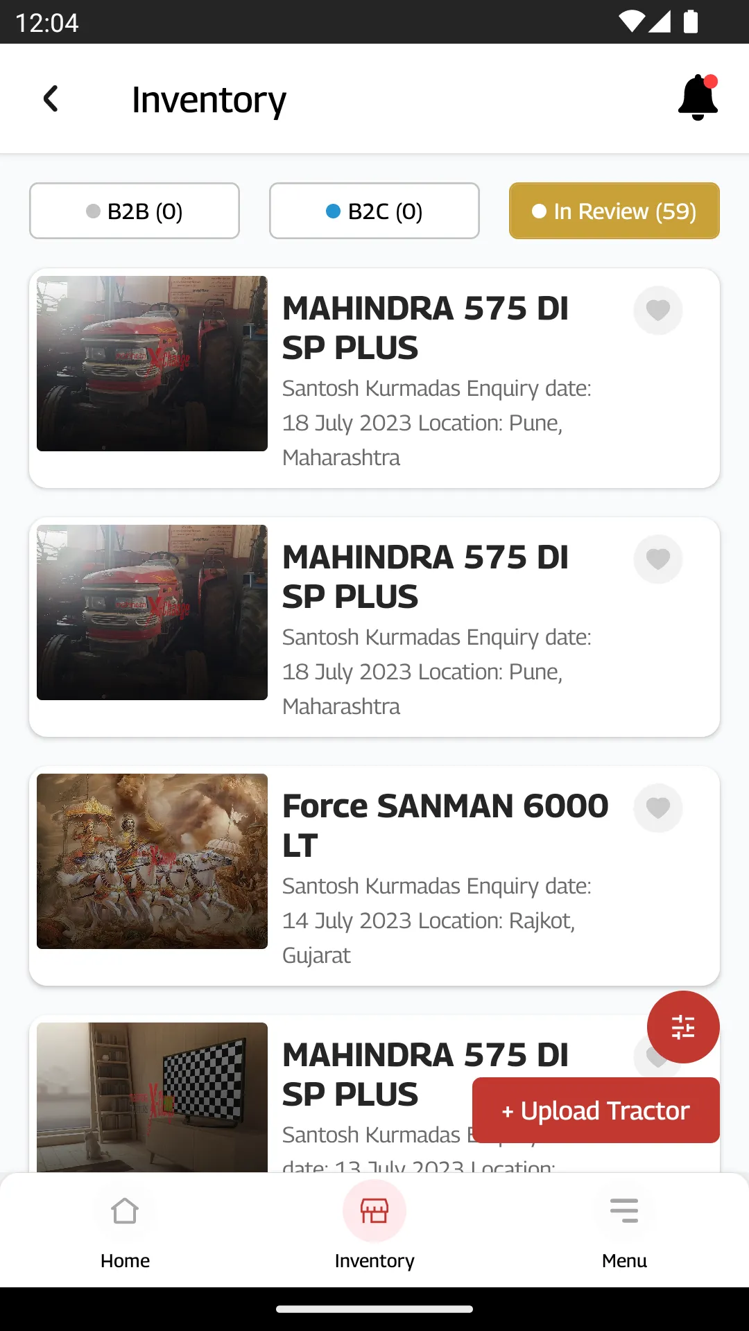 Mahindra Tractors X-Change | Indus Appstore | Screenshot