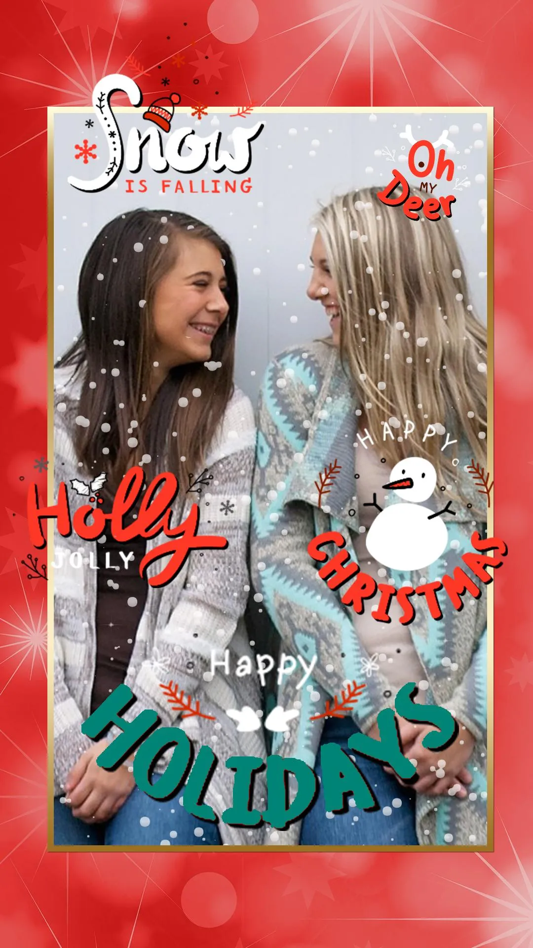 Christmas Stickers For Photos | Indus Appstore | Screenshot