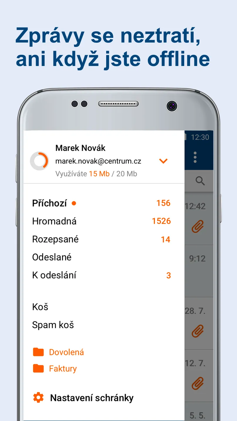 Centrum.cz mail | Indus Appstore | Screenshot