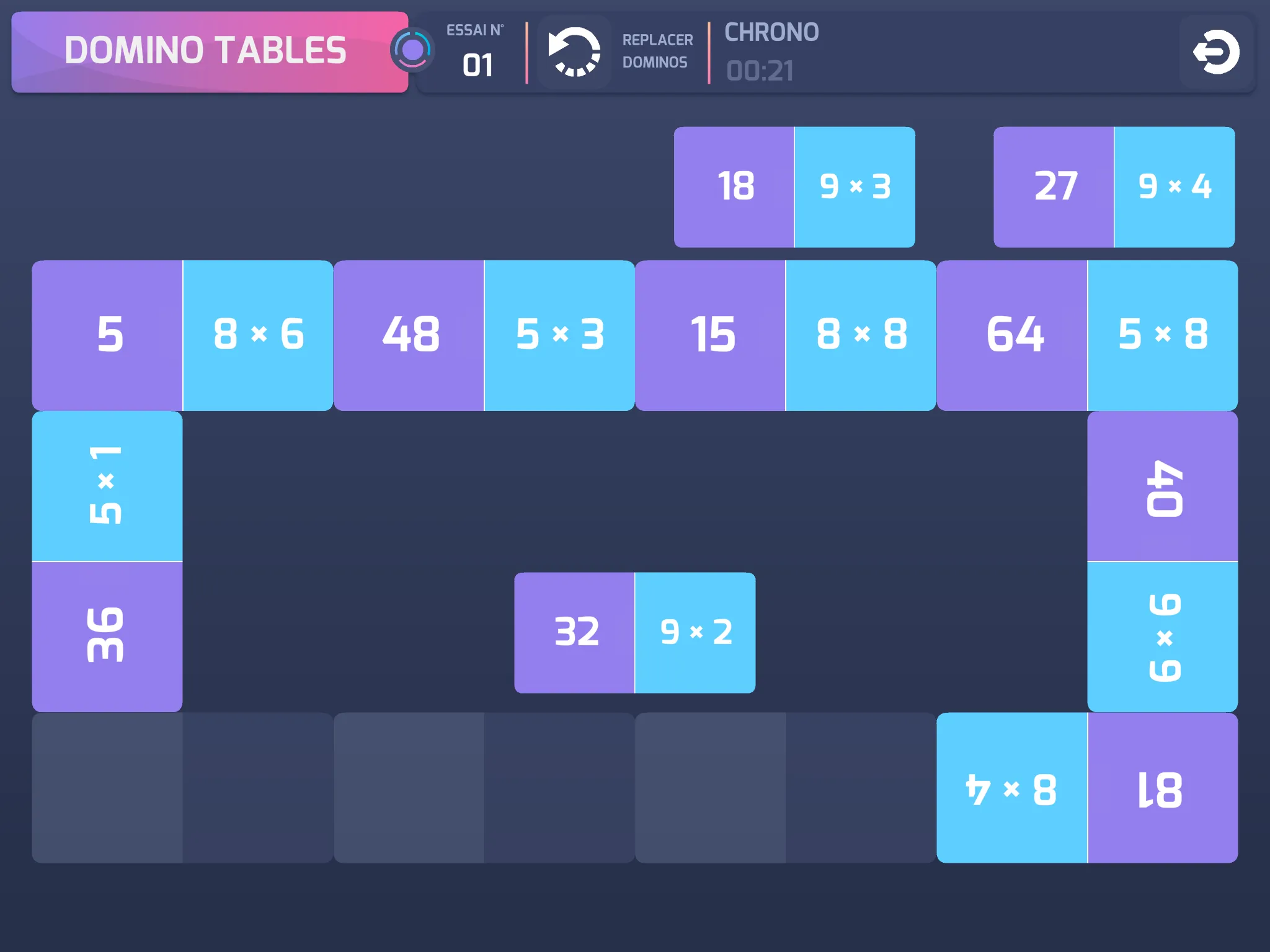 Défi Tables | Indus Appstore | Screenshot