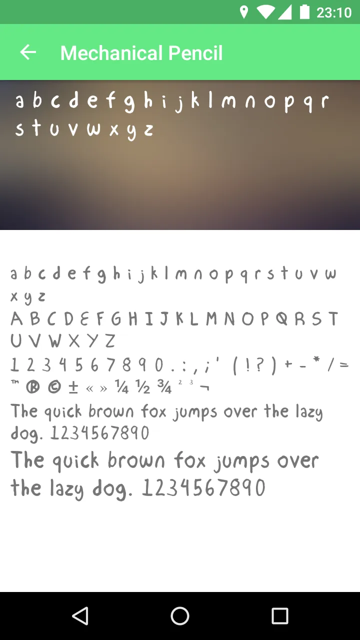 Pencil Fonts for FlipFont | Indus Appstore | Screenshot