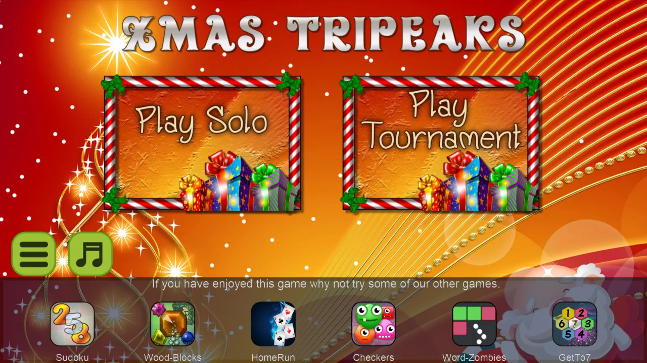 Xmas TriPeaks, card solitaire | Indus Appstore | Screenshot