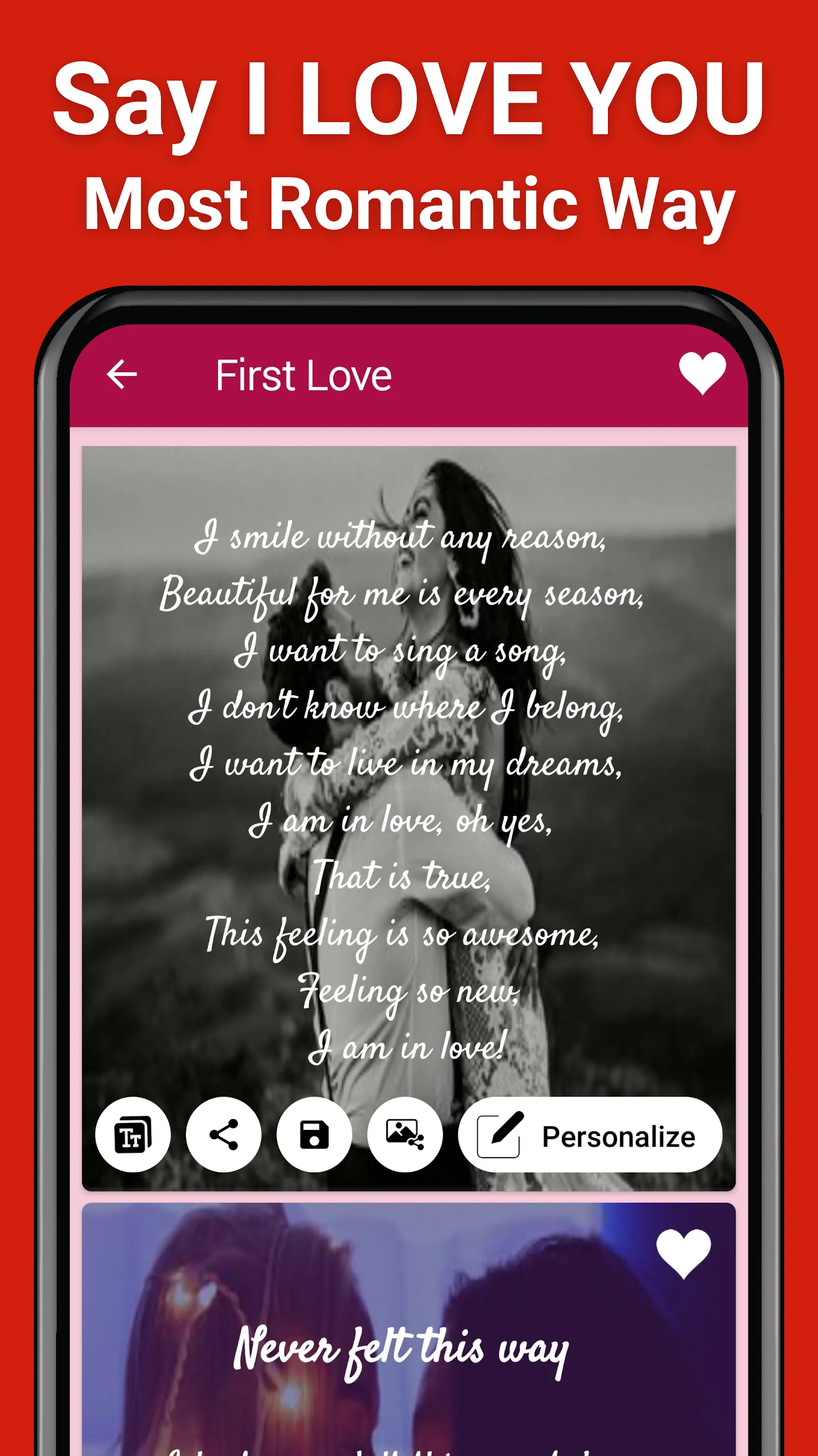 Love Poems for Him & Her | Indus Appstore | Screenshot