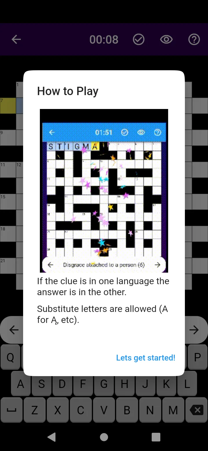 Dual-Language Crosswords | Indus Appstore | Screenshot