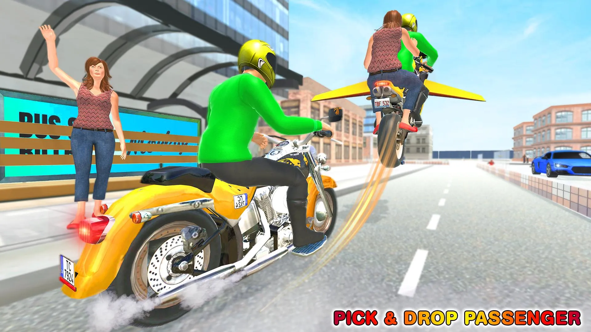 Futuristic Flying Bike Taxi Si | Indus Appstore | Screenshot