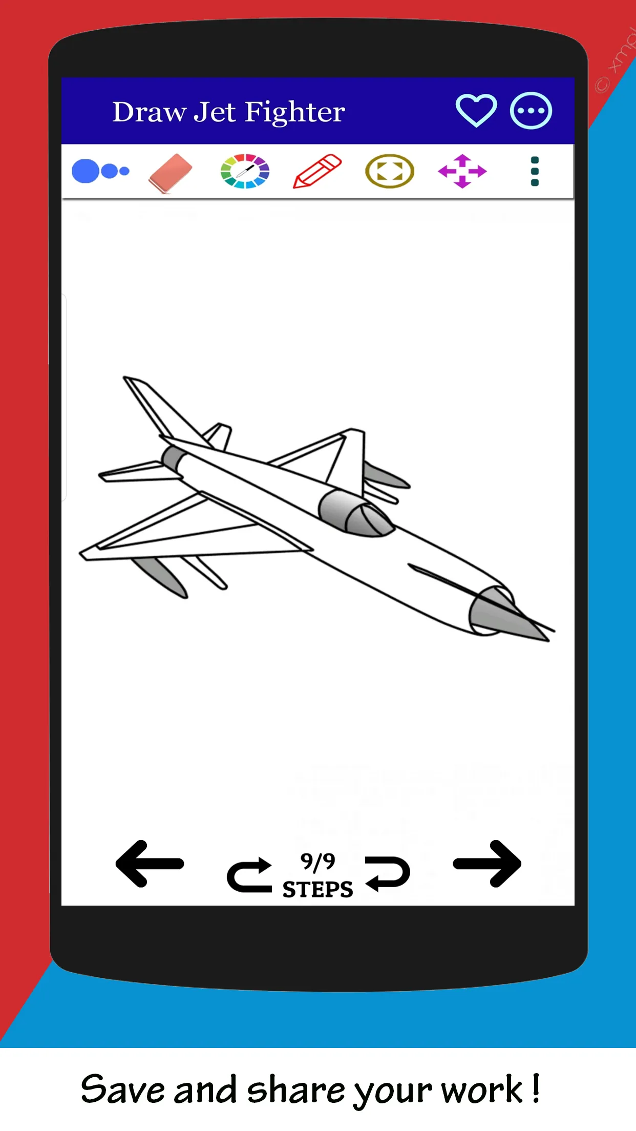 How to Draw Fighter Aircraft | Indus Appstore | Screenshot