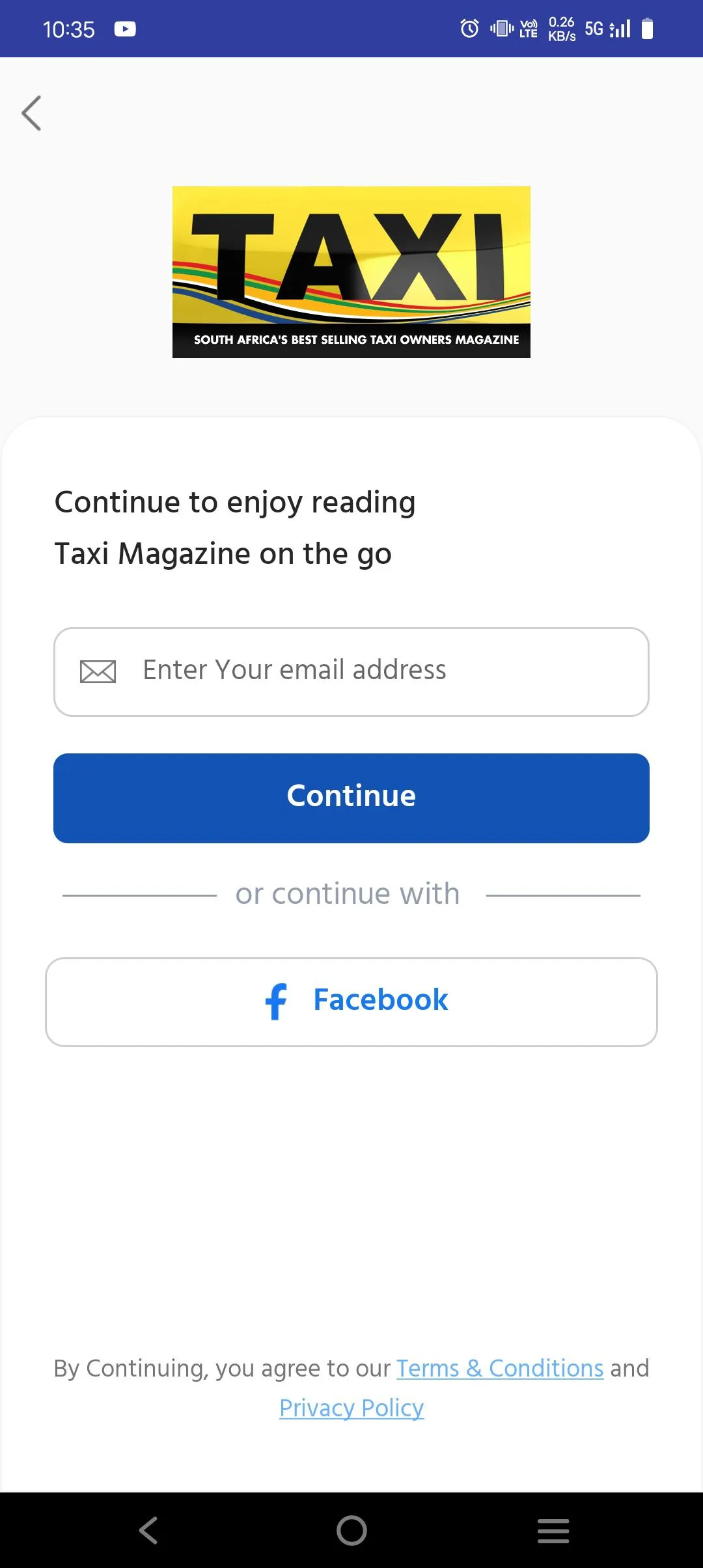 Taxi Magazine | Indus Appstore | Screenshot