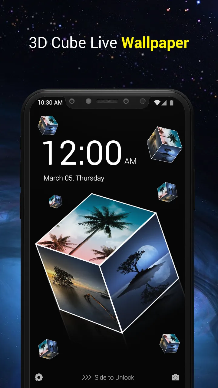 Photo 3D Cube Live Wallpaper | Indus Appstore | Screenshot