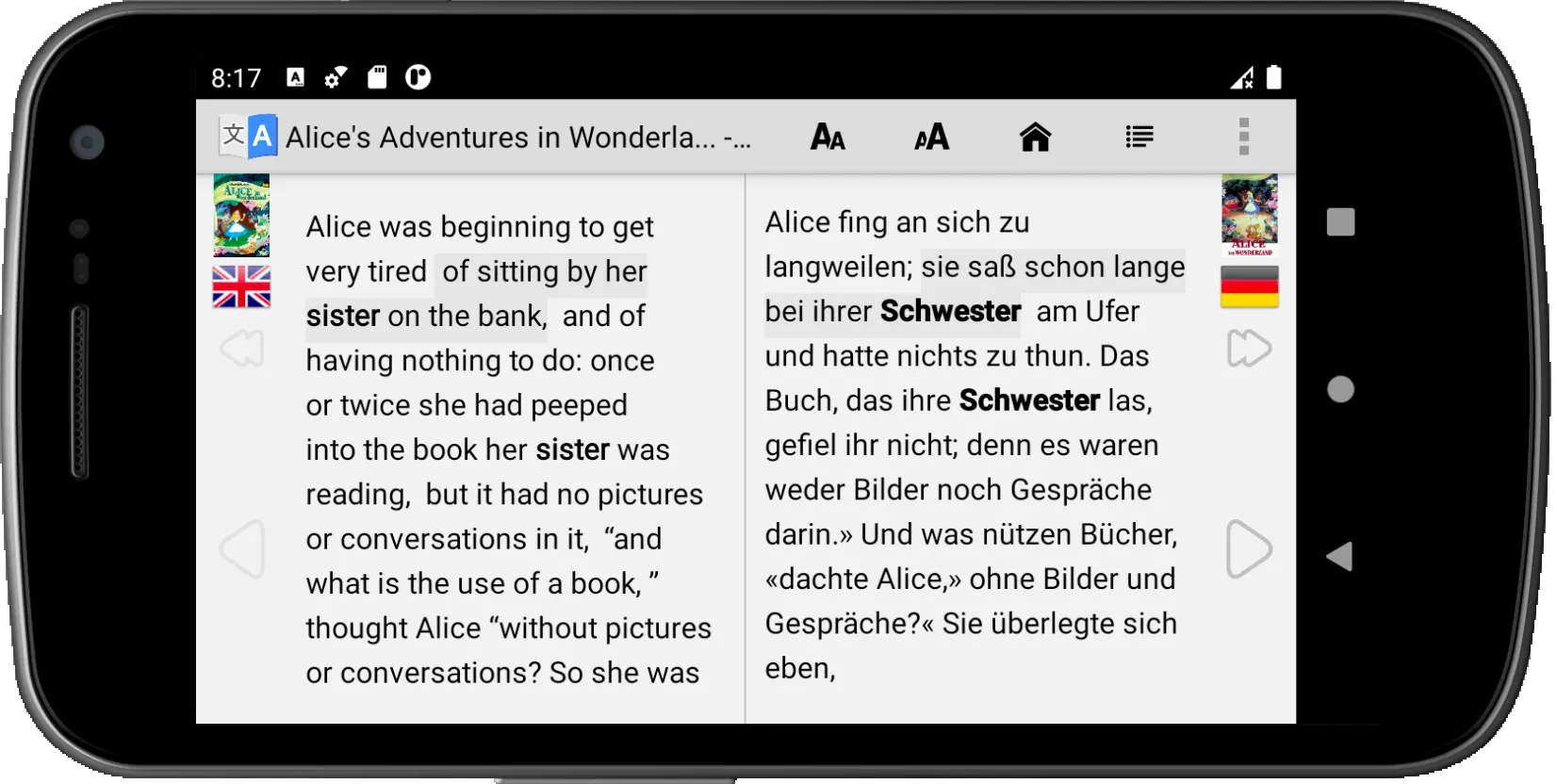 Bilingual book reader | Indus Appstore | Screenshot