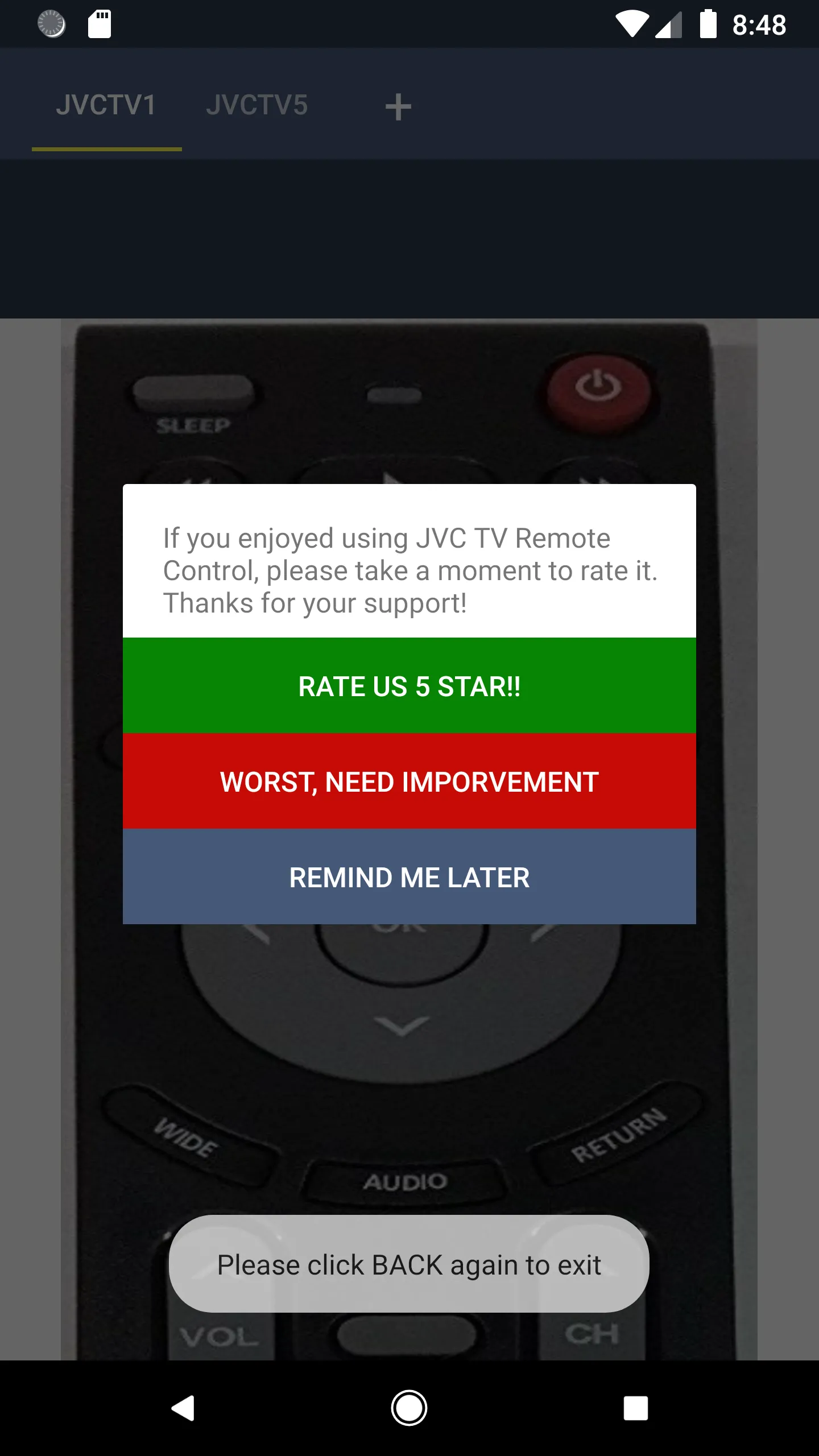 JVC TV Remote | Indus Appstore | Screenshot