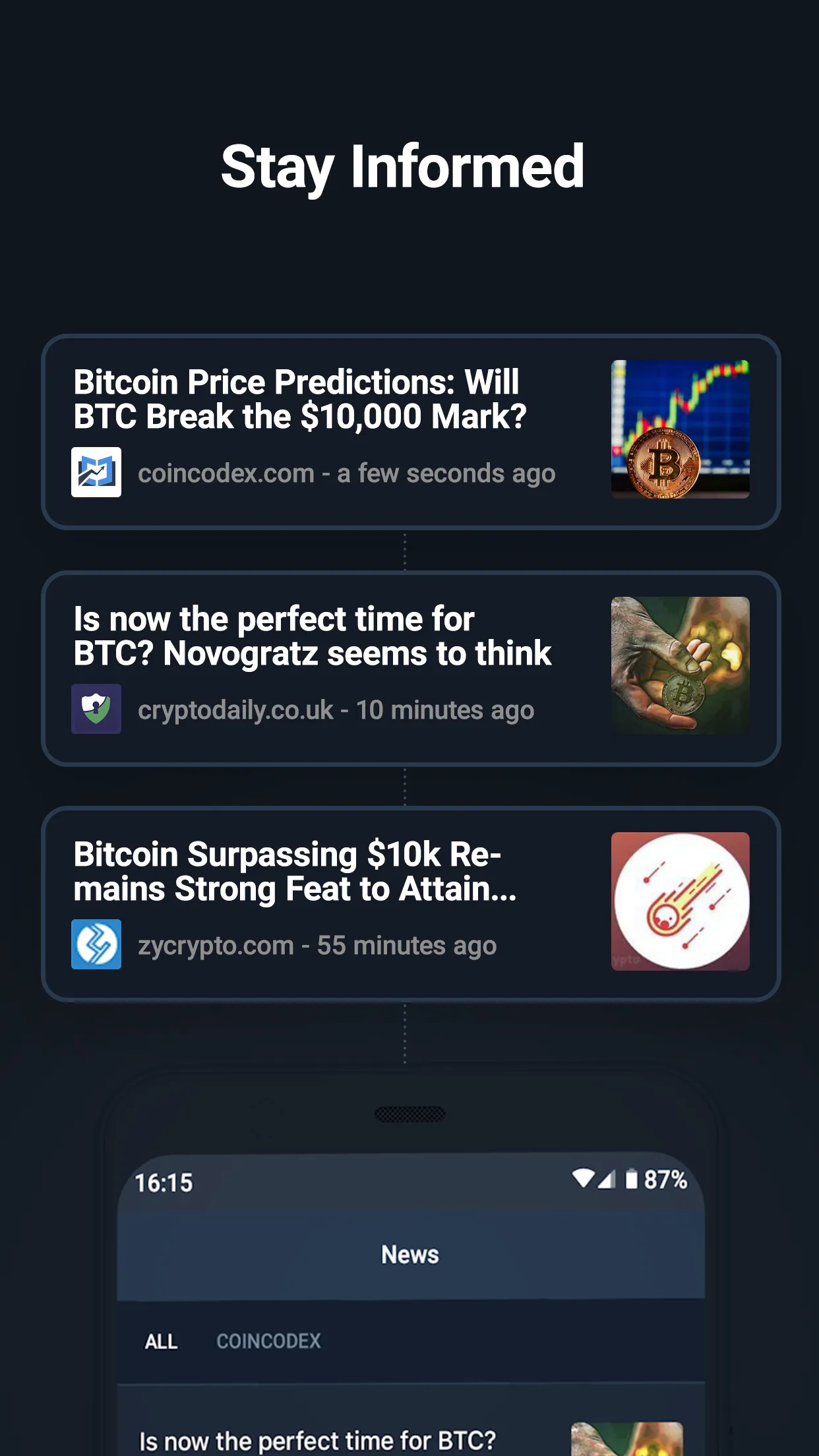 CoinCodex: BTC & Crypto Prices | Indus Appstore | Screenshot