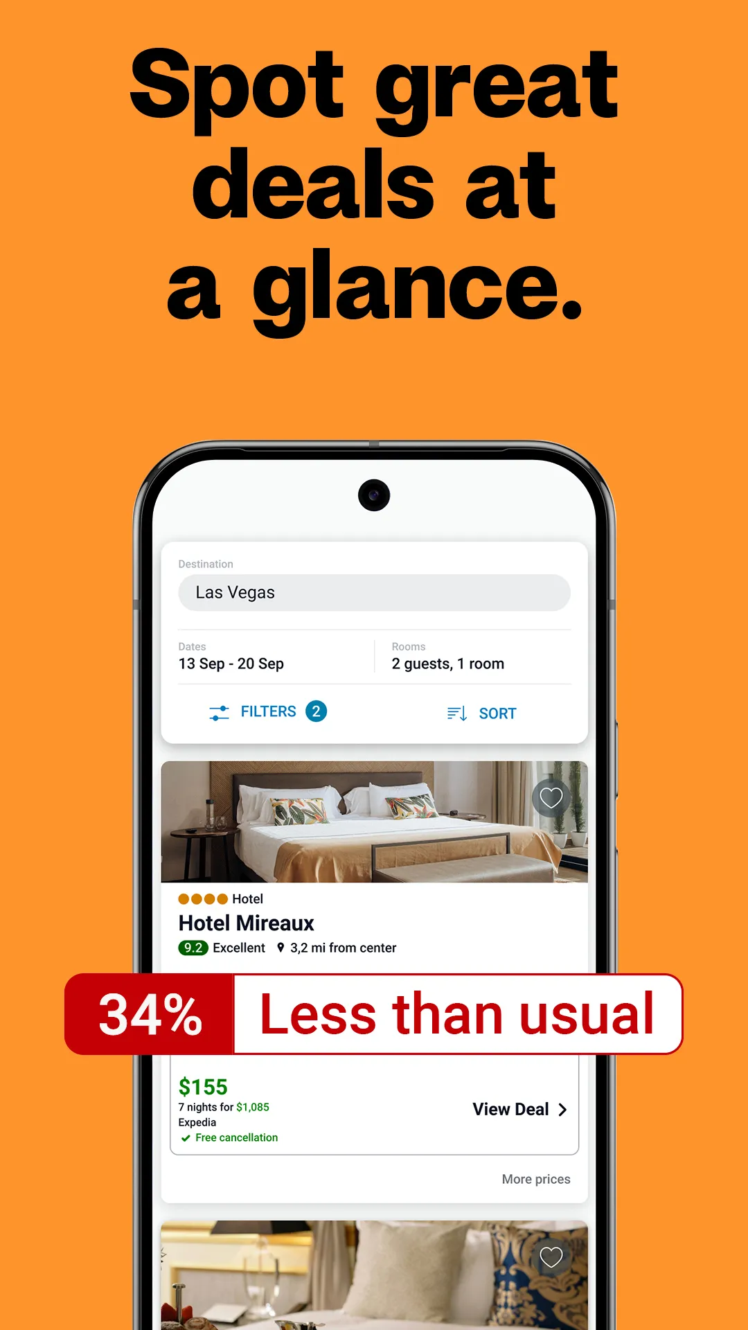 trivago: Compare hotel prices | Indus Appstore | Screenshot