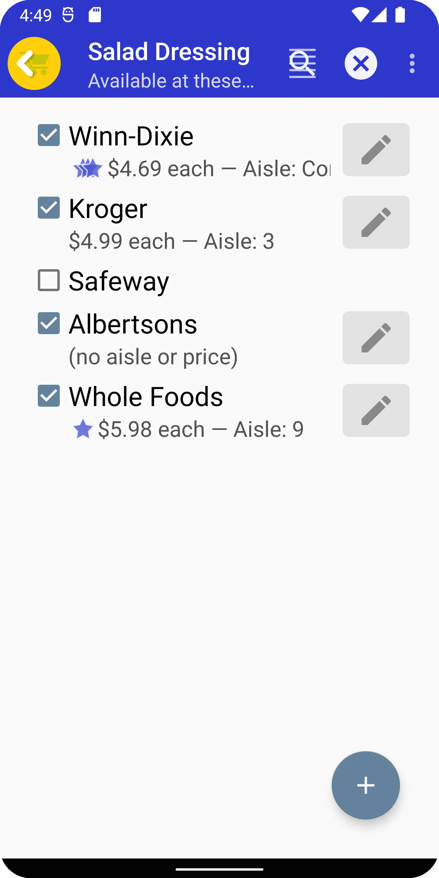 Grocery List App - rShopping | Indus Appstore | Screenshot