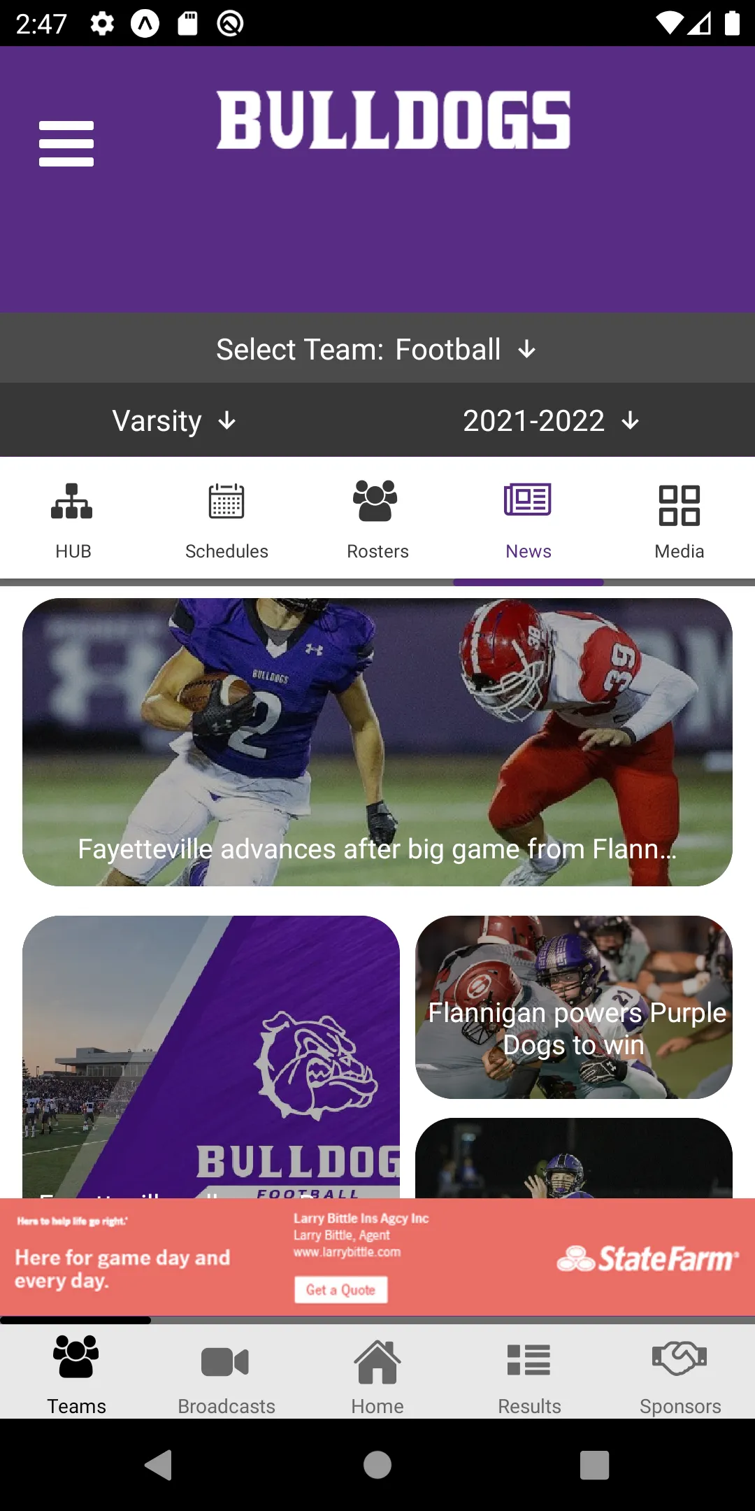 Fayetteville Bulldog Athletics | Indus Appstore | Screenshot